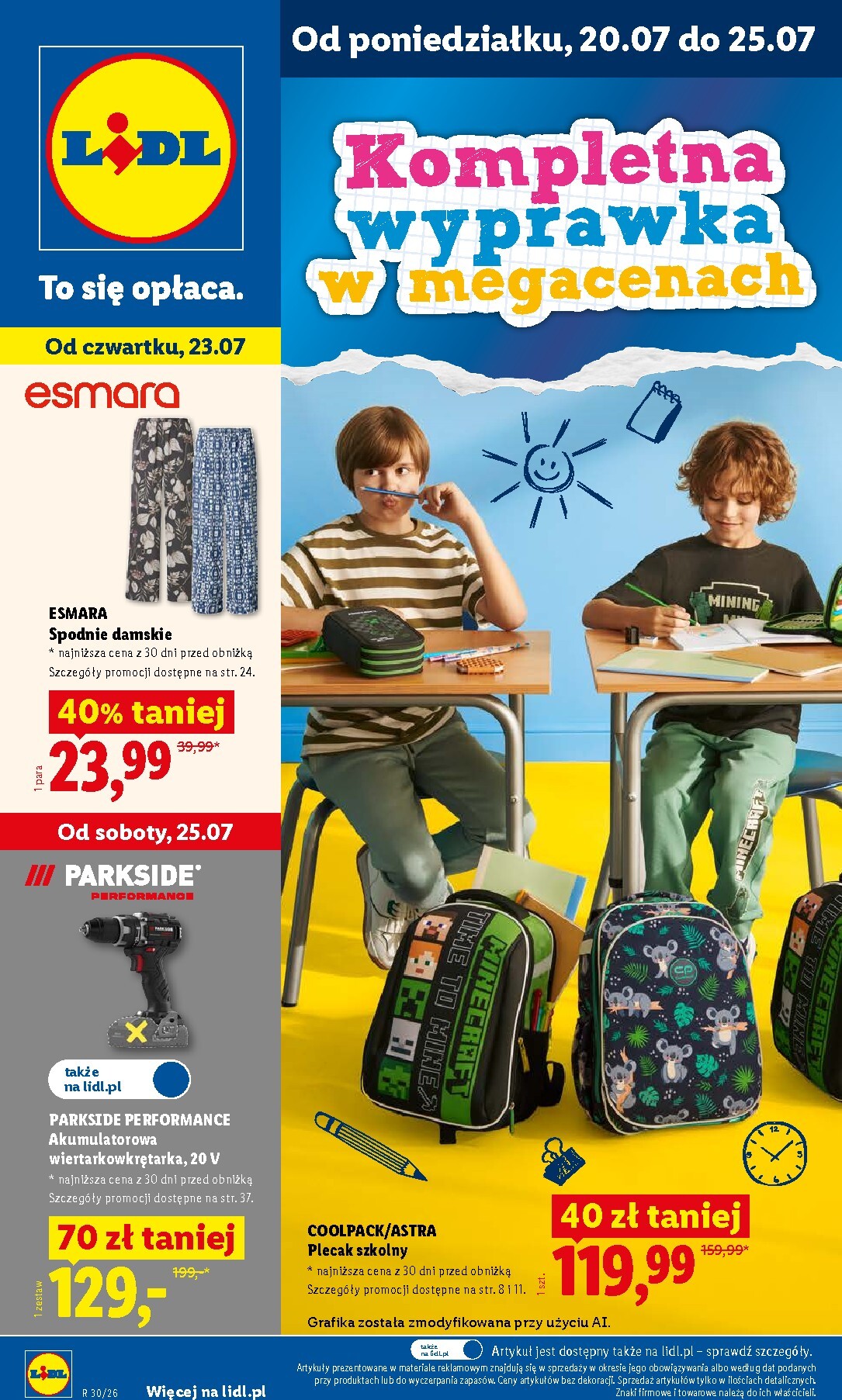 lidl - Aktualna gazetka Lidl - Katalog ważny od 20.07 ważna od 20.07.2026 do 25.07.2026