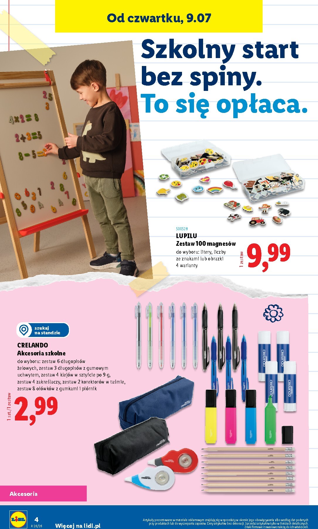 lidl - Aktualna gazetka Lidl - Kompletna wyprawka w megacenach ważna od 09.07.2026 do 30.09.2026 - page: 4