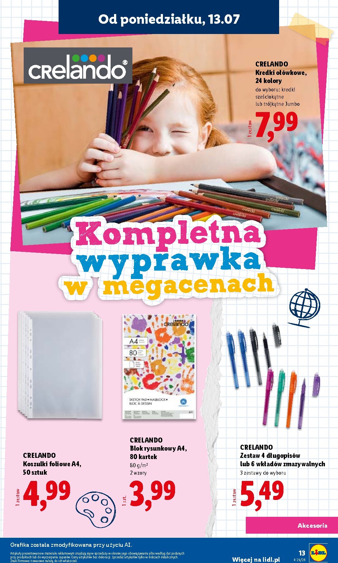 lidl - Aktualna gazetka Lidl - Kompletna wyprawka w megacenach ważna od 09.07.2026 do 30.09.2026 - page: 13