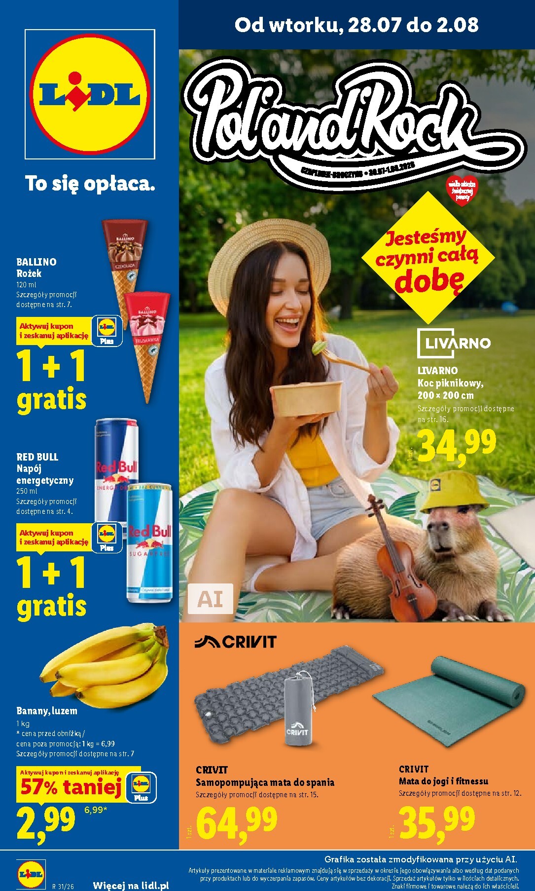 lidl - Aktualna gazetka Lidl - Pol'and'Rock ważna od 28.07.2026 do 01.08.2026 - page: 1