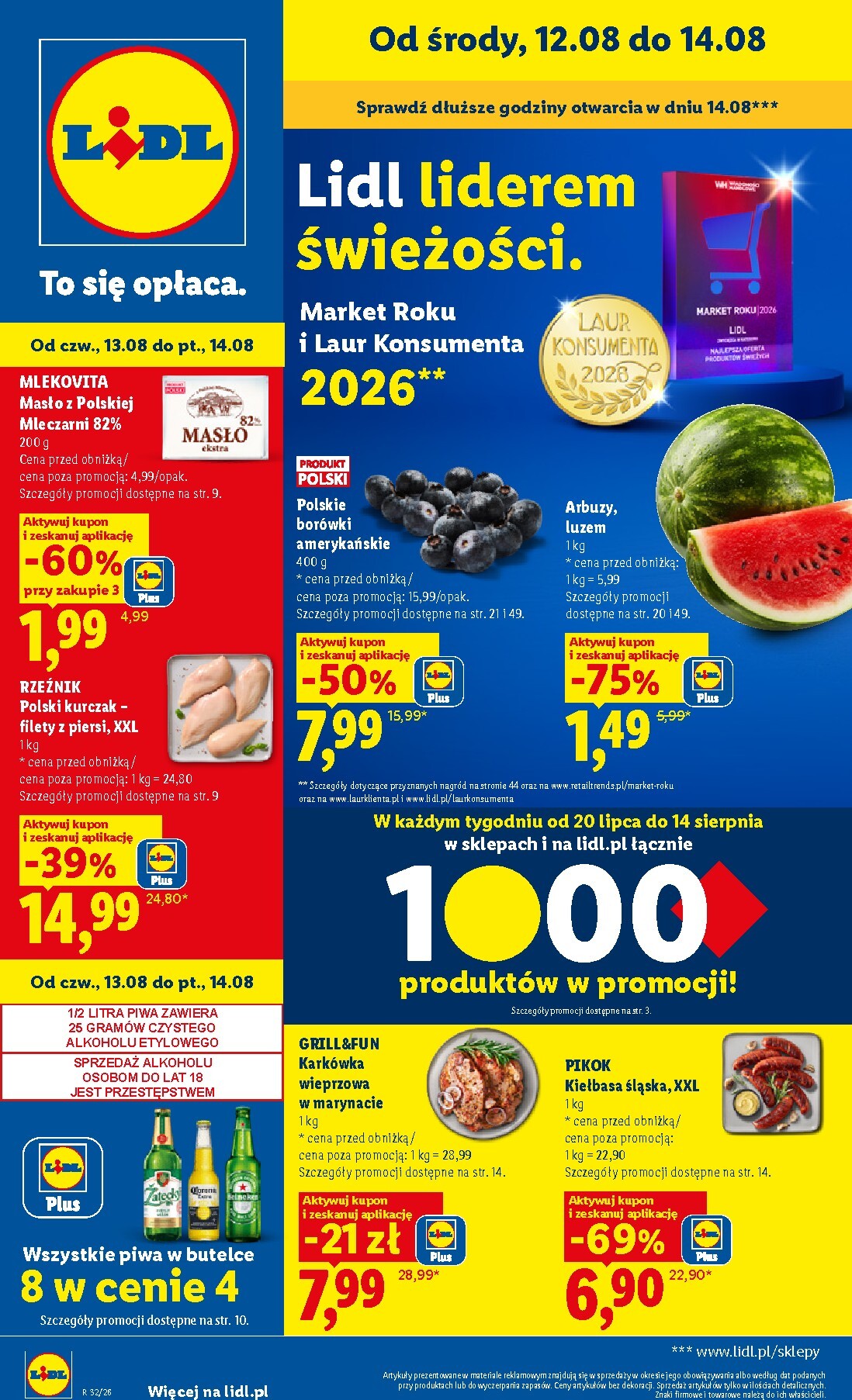 lidl - Nowa gazetka Lidl ważna od 12.08.2026 do 14.08.2026