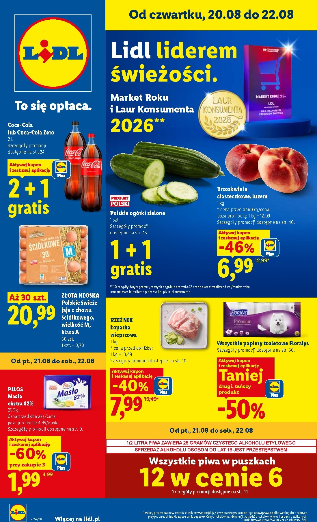 lidl - Nowa gazetka Lidl ważna od 20.08.2026 do 22.08.2026