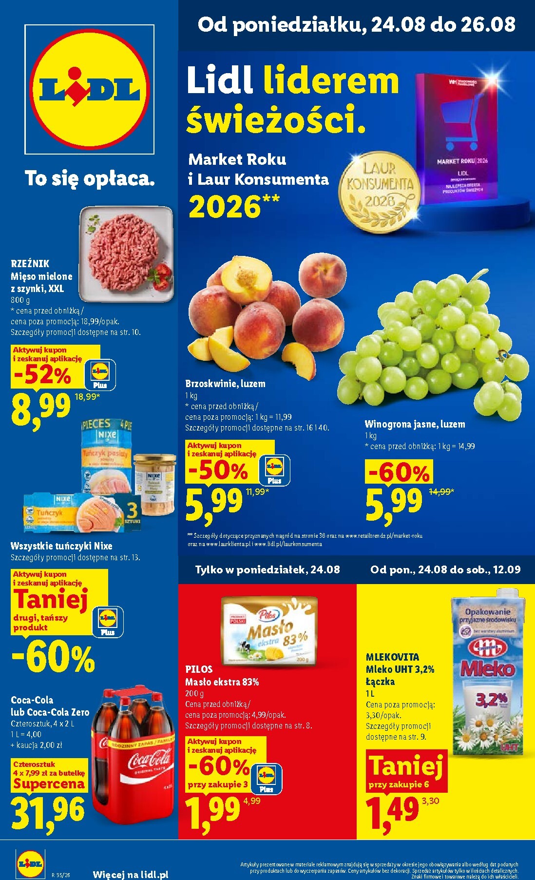 lidl - Nowa gazetka Lidl ważna od 24.08.2026 do 26.08.2026