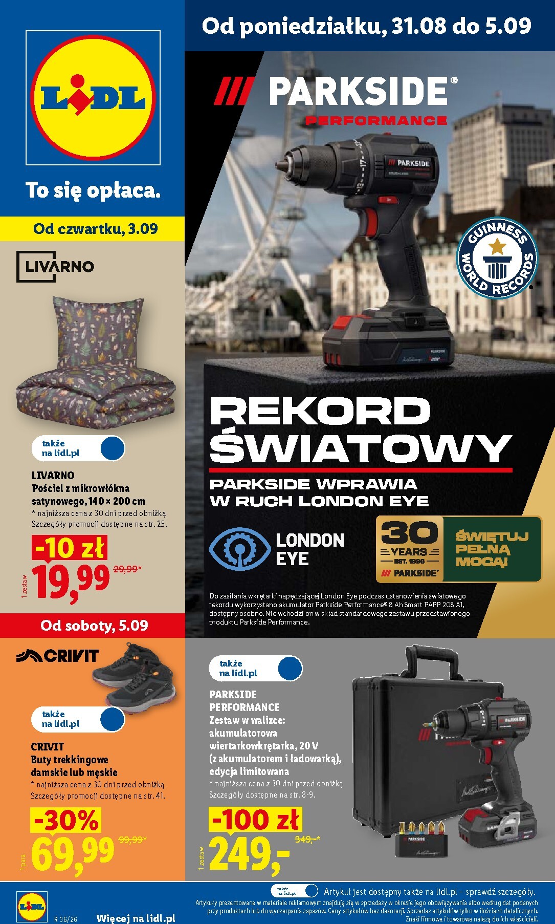 lidl - Nowa gazetka Lidl - Okazje ważna od 31.08.2026 do 05.09.2026 - page: 1