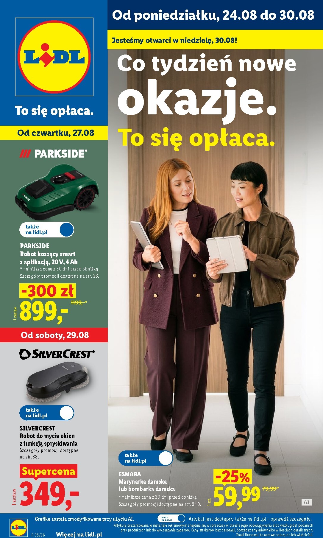 lidl - Aktualna gazetka Lidl - Okazje ważna od 24.08.2026 do 30.08.2026