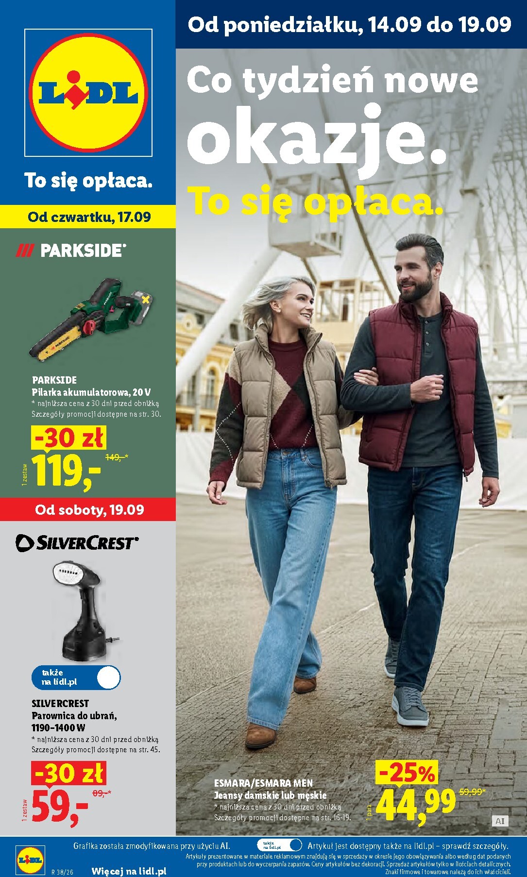 lidl - Nowa gazetka Lidl - Okazje ważna od 14.09.2026 do 19.09.2026