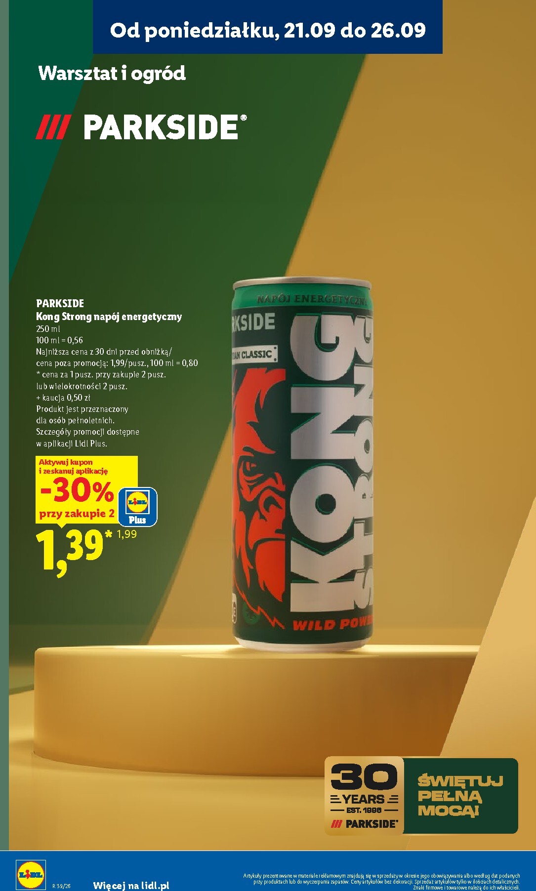 lidl - Nowa gazetka Lidl - Okazje ważna od 21.09.2026 do 26.09.2026 - page: 30
