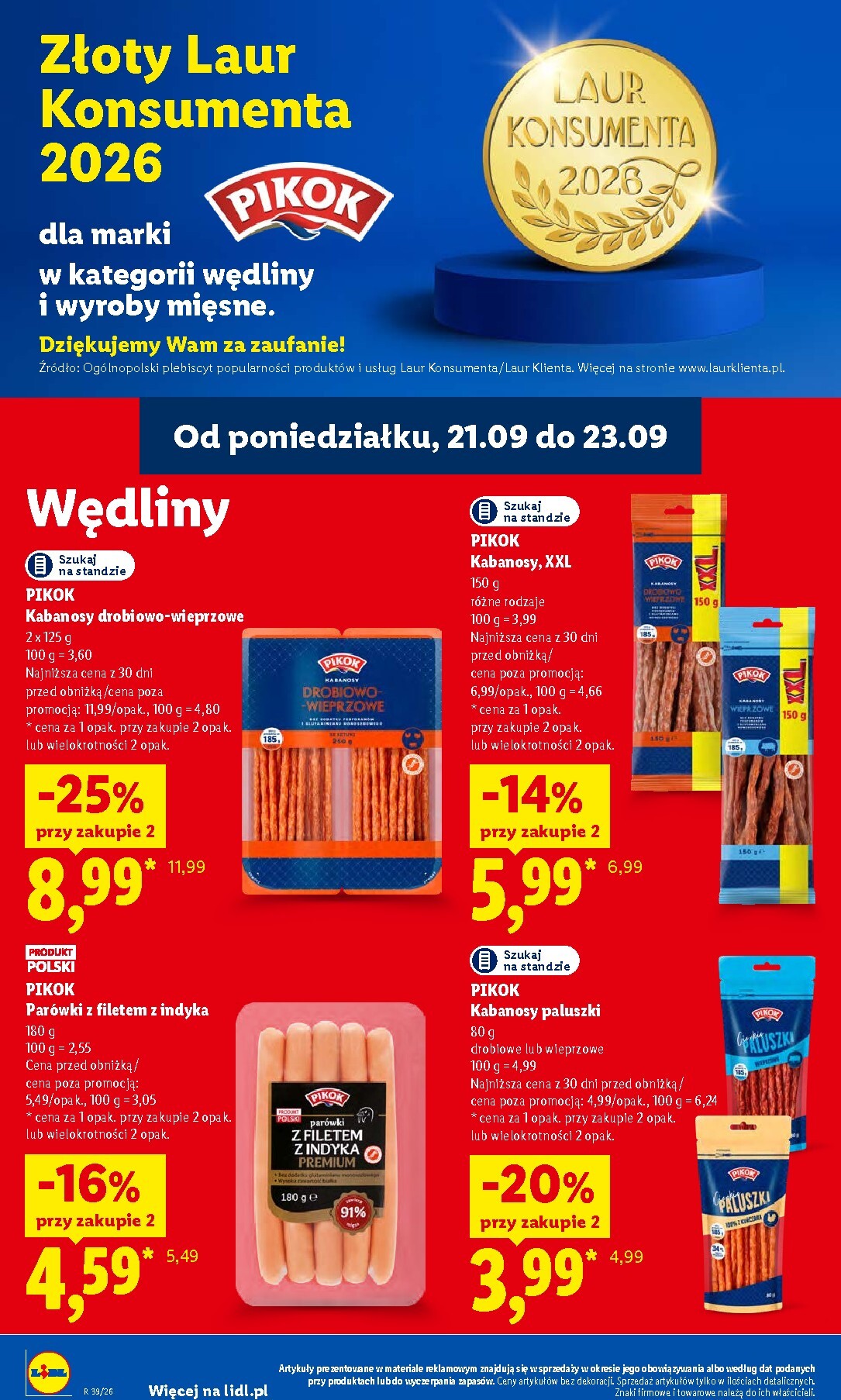 lidl - Nowa gazetka Lidl ważna od 21.09.2026 do 23.09.2026 - page: 62