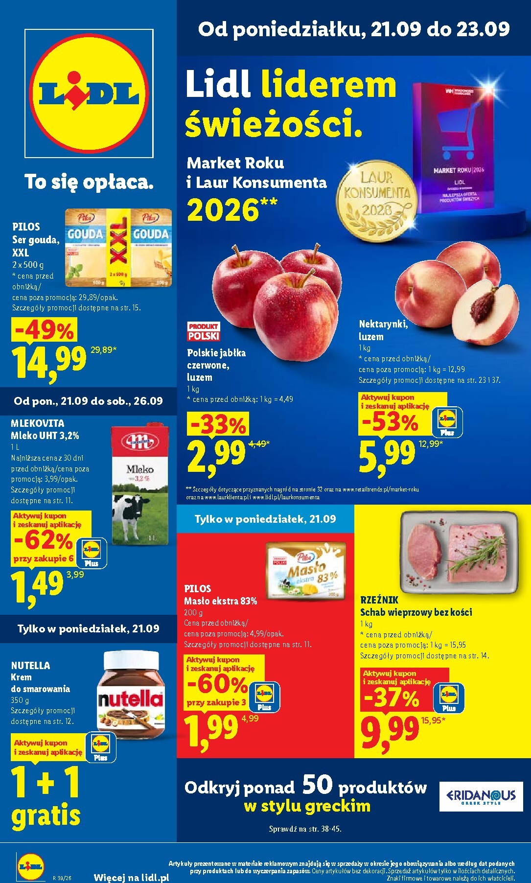 lidl - Aktualna gazetka Lidl ważna od 21.09.2026 do 26.09.2026 - page: 1