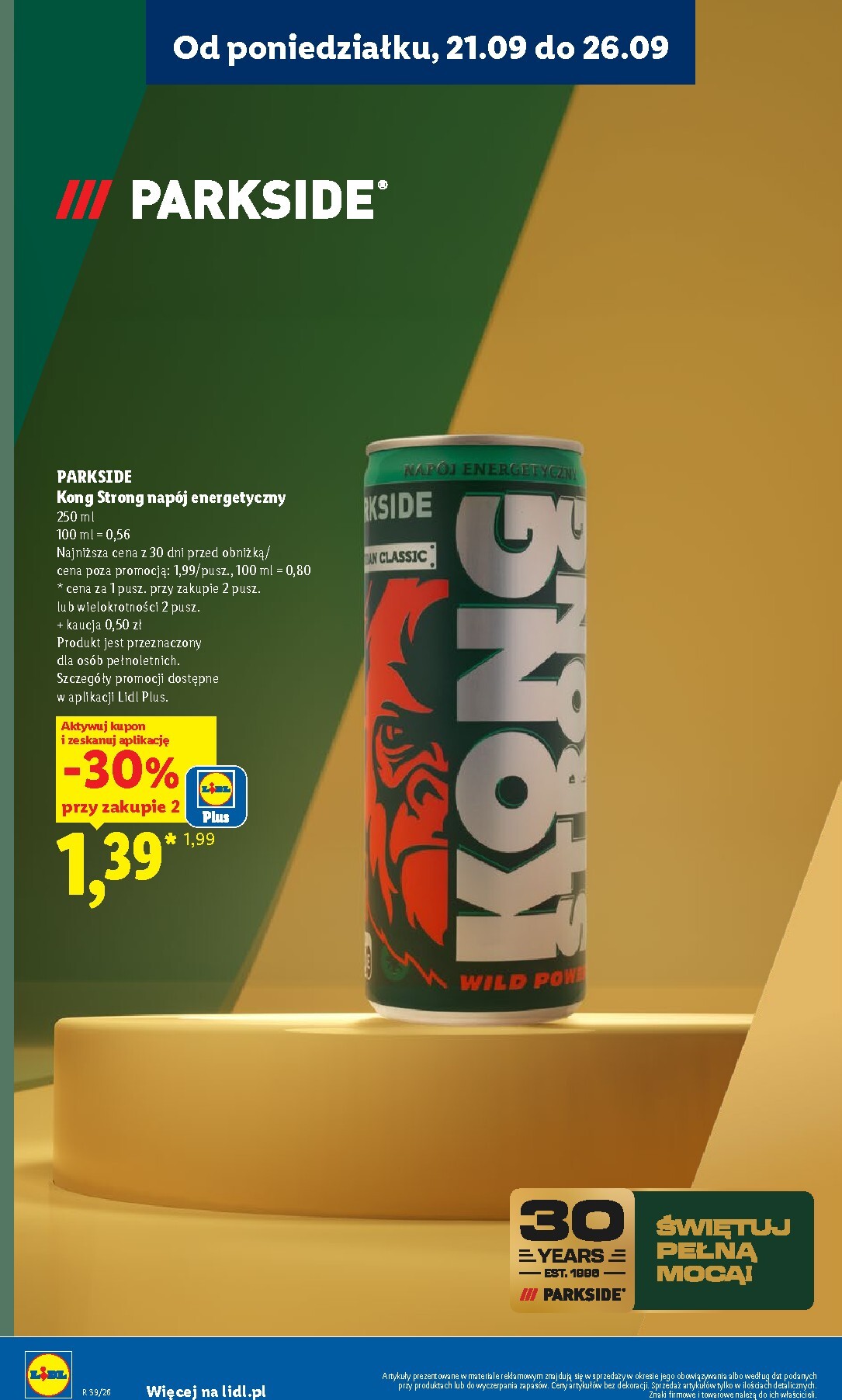 lidl - Aktualna gazetka Lidl - Okazje ważna od 21.09.2026 do 26.09.2026 - page: 30