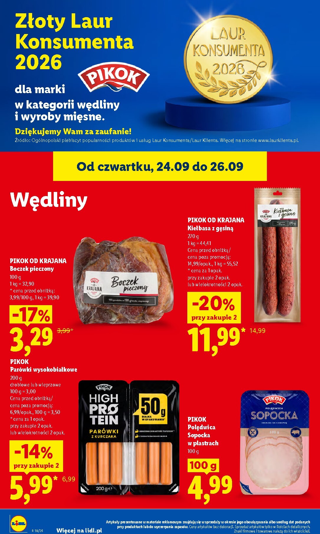 lidl - Nowa gazetka Lidl ważna od 24.09.2026 do 26.09.2026 - page: 62
