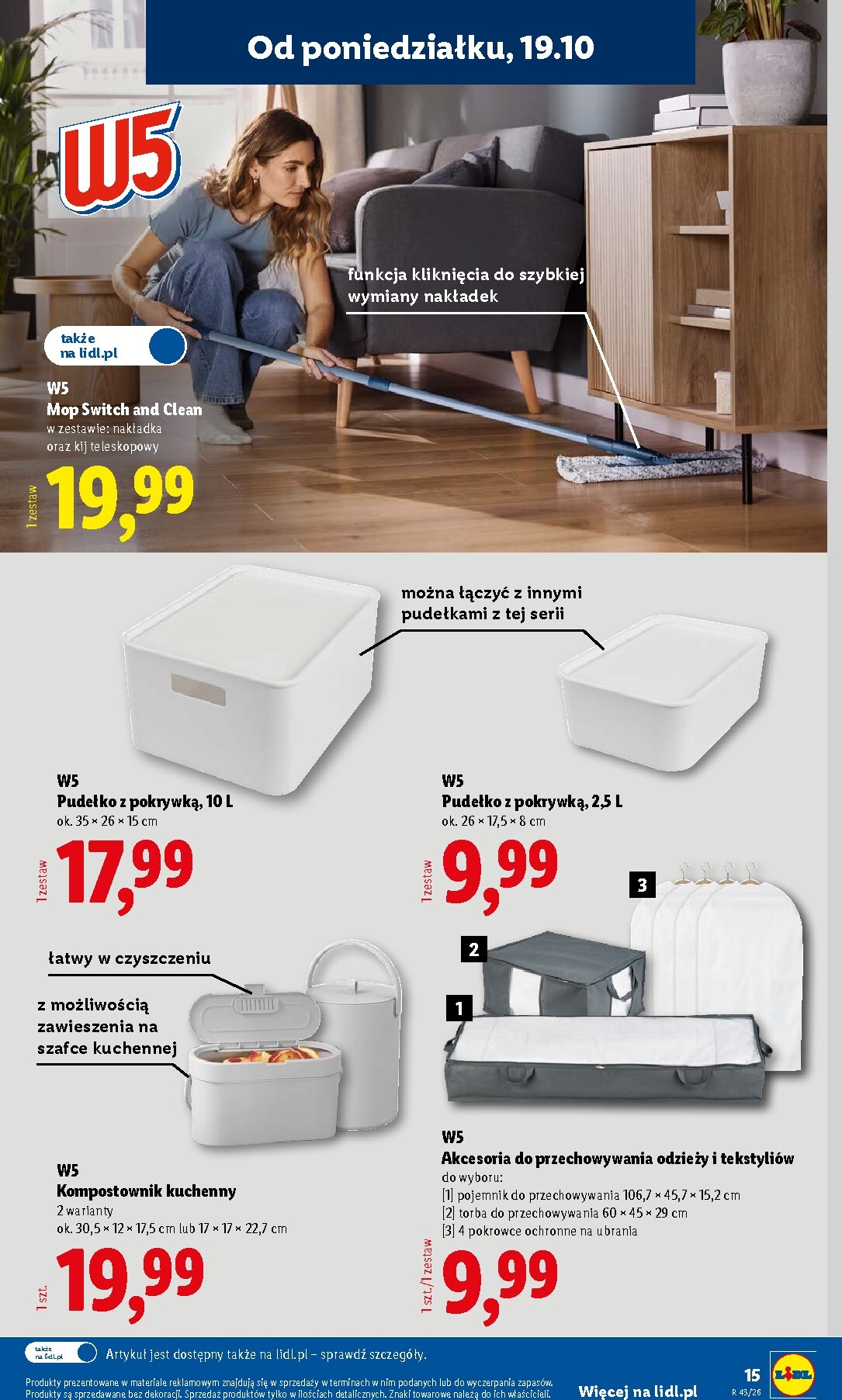 lidl - Nowa gazetka Lidl - Okazje ważna od 19.10.2026 do 24.10.2026 - page: 15