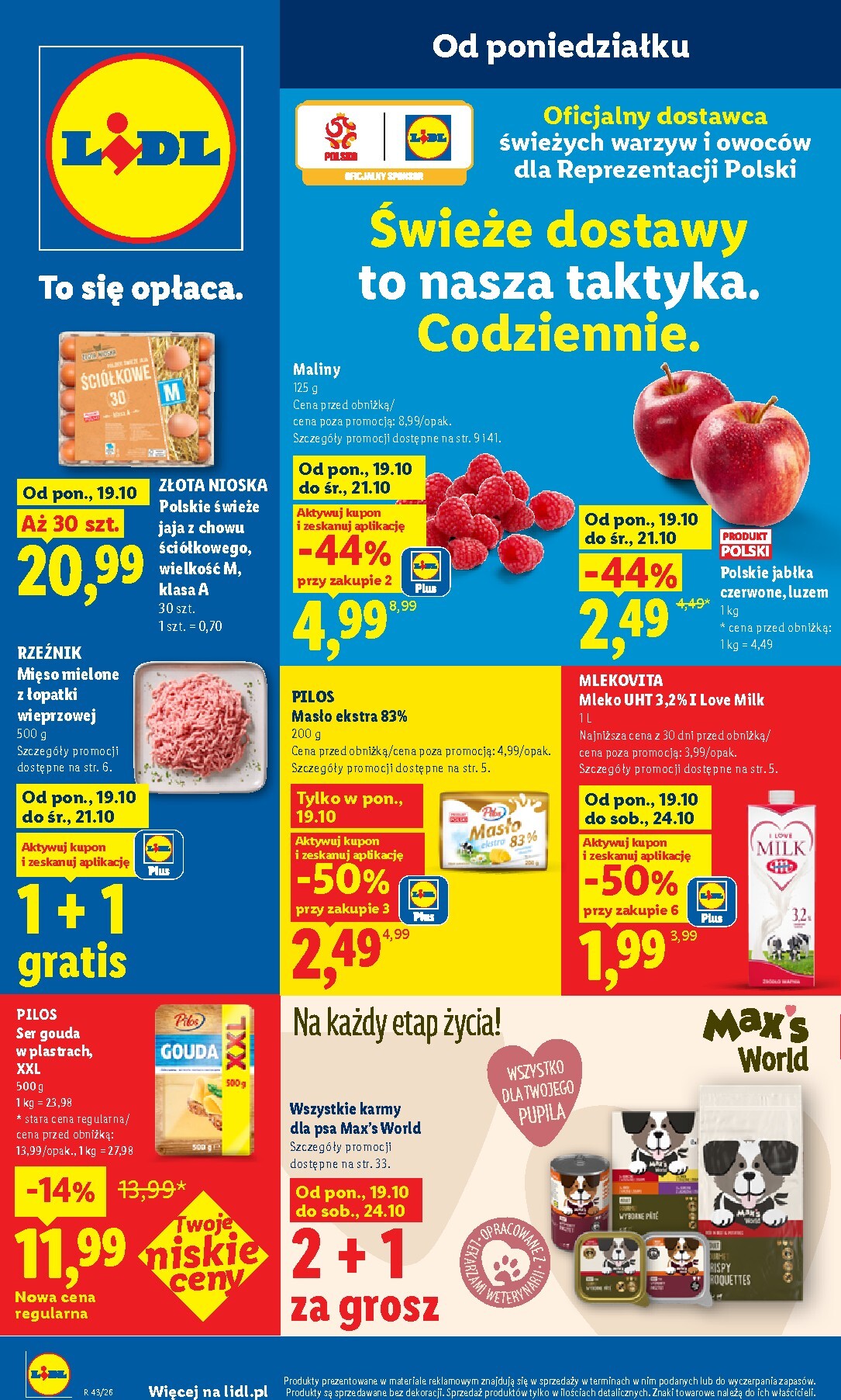 lidl - Aktualna gazetka Lidl ważna od 19.10.2026 do 21.10.2026 - page: 1