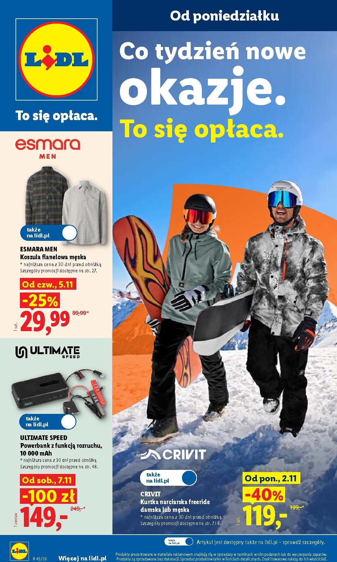 lidl - Nowa gazetka Lidl - Okazje ważna od 02.11.2026 do 07.11.2026 - page: 1