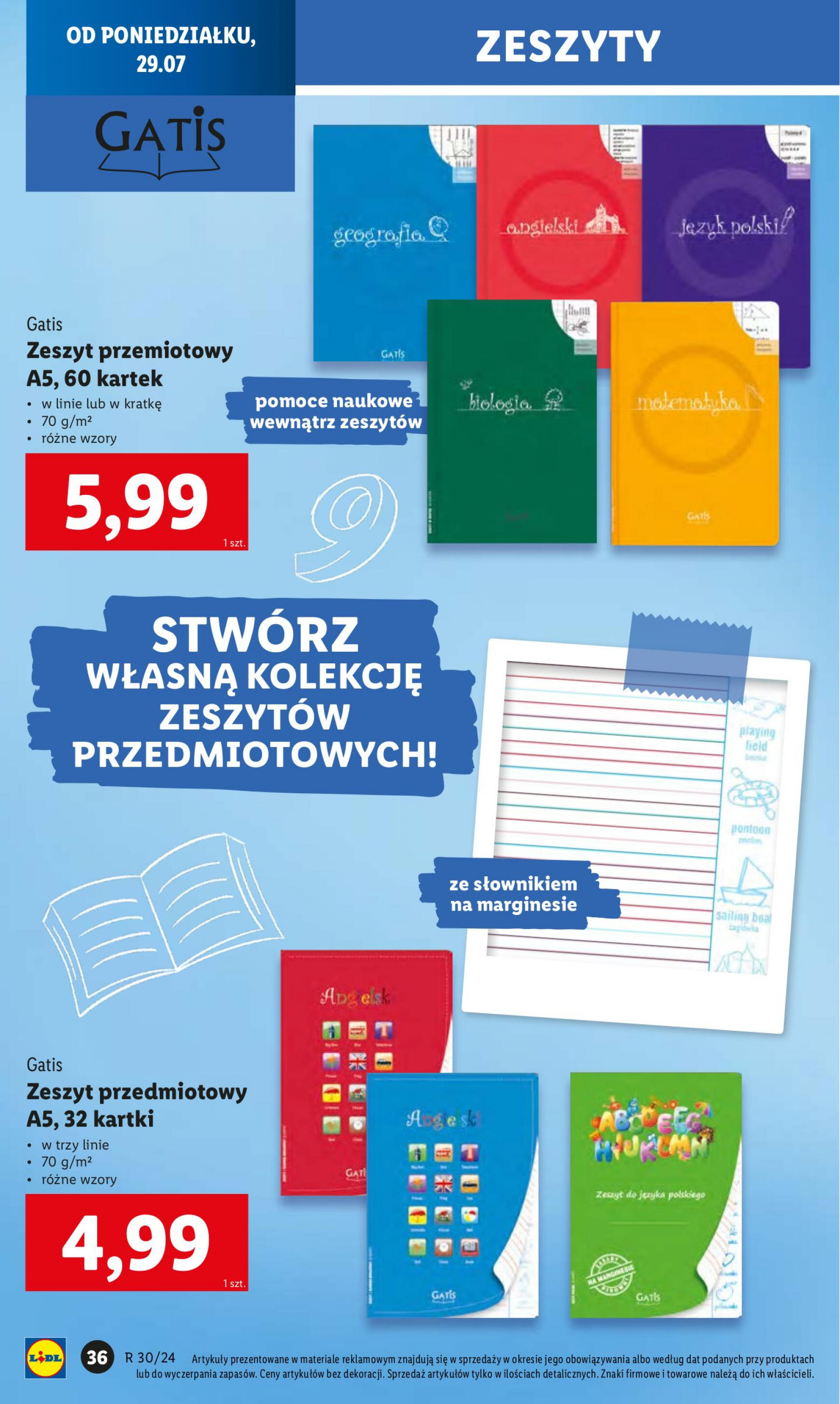 lidl - Lidl - Gotowi do szkoly gazetka aktualna ważna od 22.07. - 04.08. - page: 38