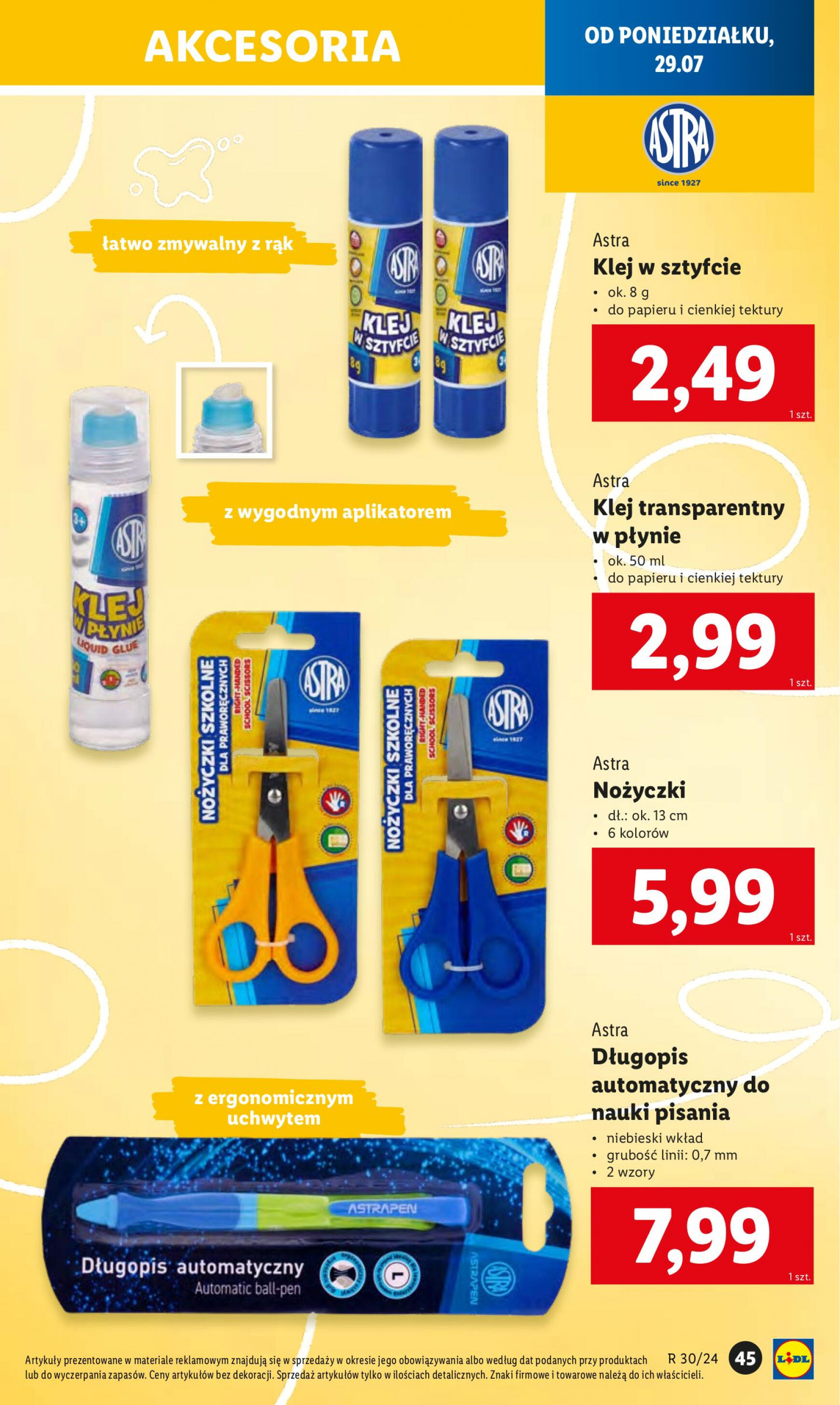 lidl - Lidl - Gotowi do szkoly gazetka aktualna ważna od 22.07. - 04.08. - page: 47