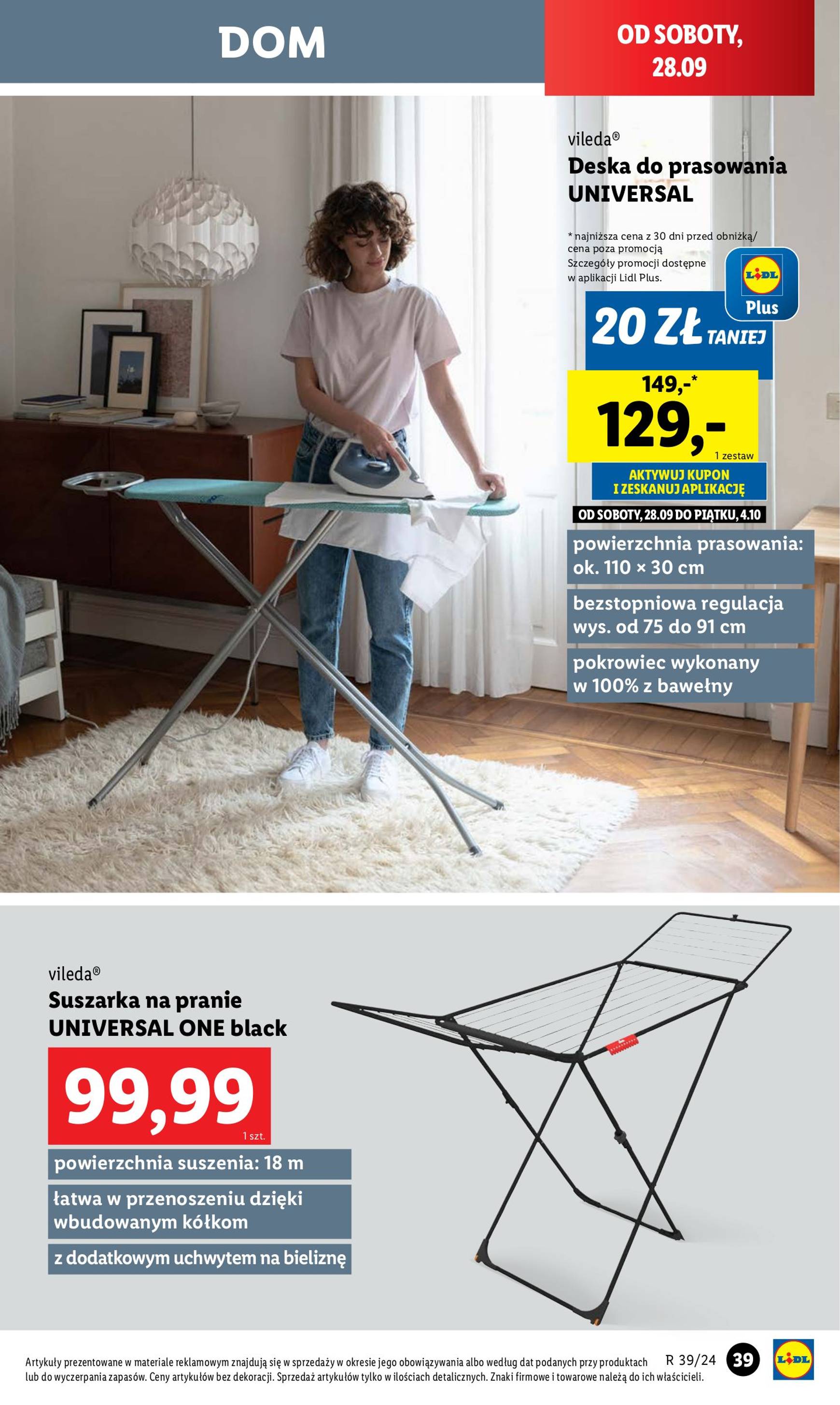 lidl - Aktualna Lidl - Katalog Okazji gazetka ważna od 23.09. - 28.09. - page: 43