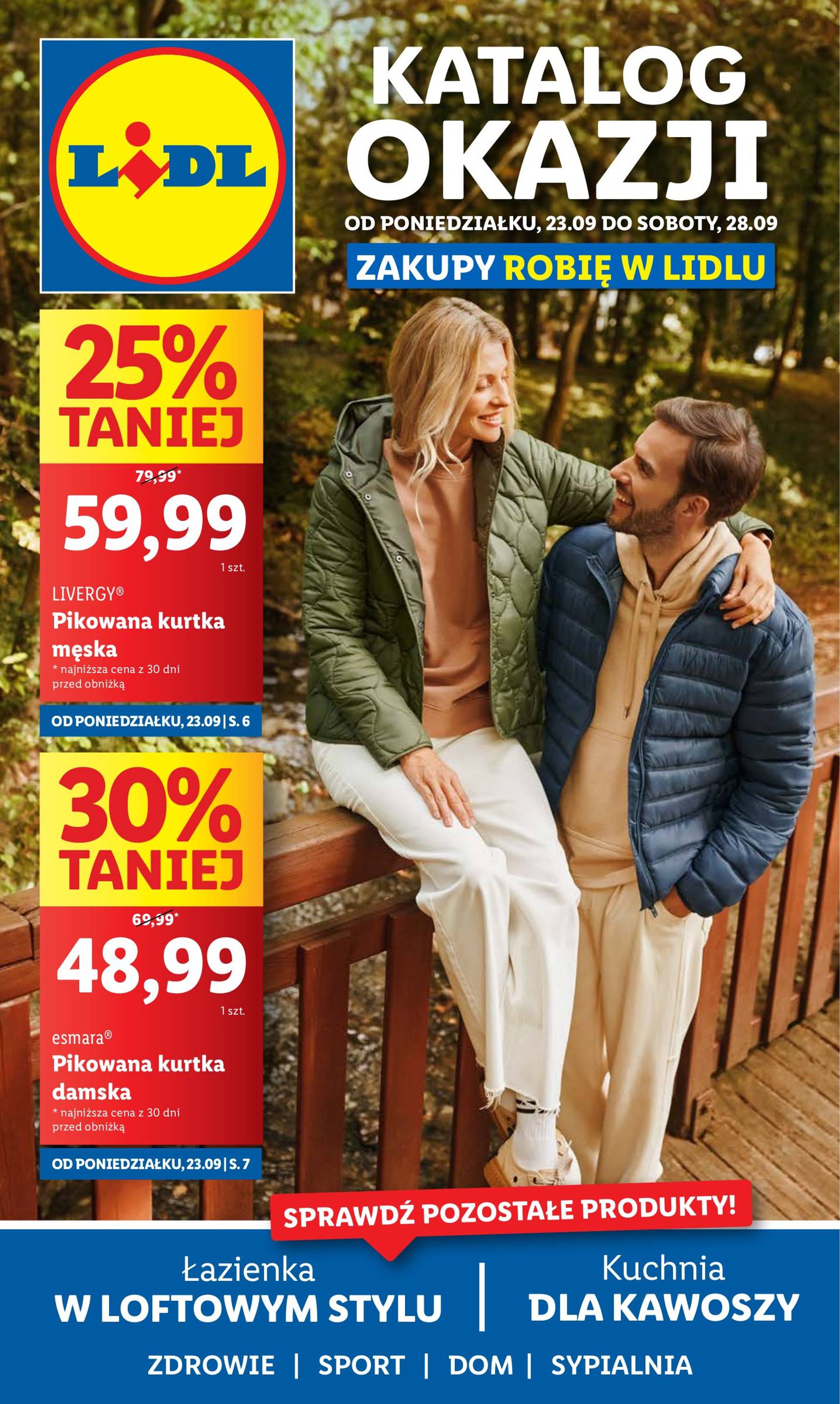 lidl - Aktualna Lidl - Katalog Okazji gazetka ważna od 23.09. - 28.09. - page: 1