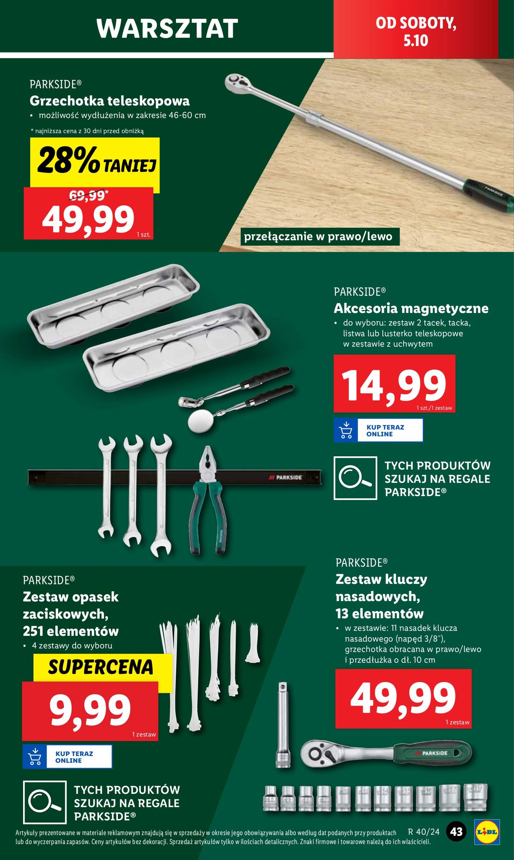 lidl - Aktualna Lidl - Katalog okazji gazetka ważna od 30.09. - 05.10. - page: 47