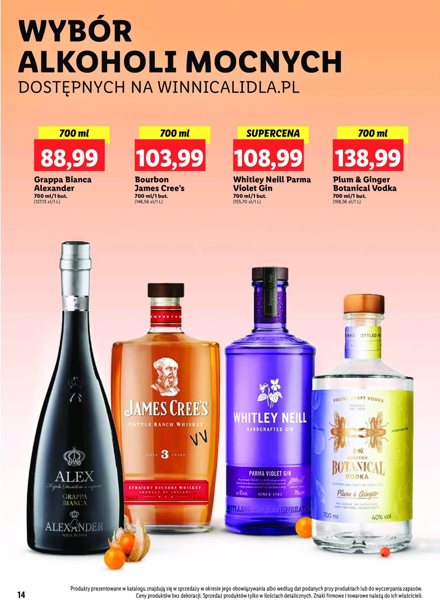 lidl - Aktualna Lidl - Katalog alkoholi mocnych gazetka ważna od 30.09. - 26.10. - page: 14