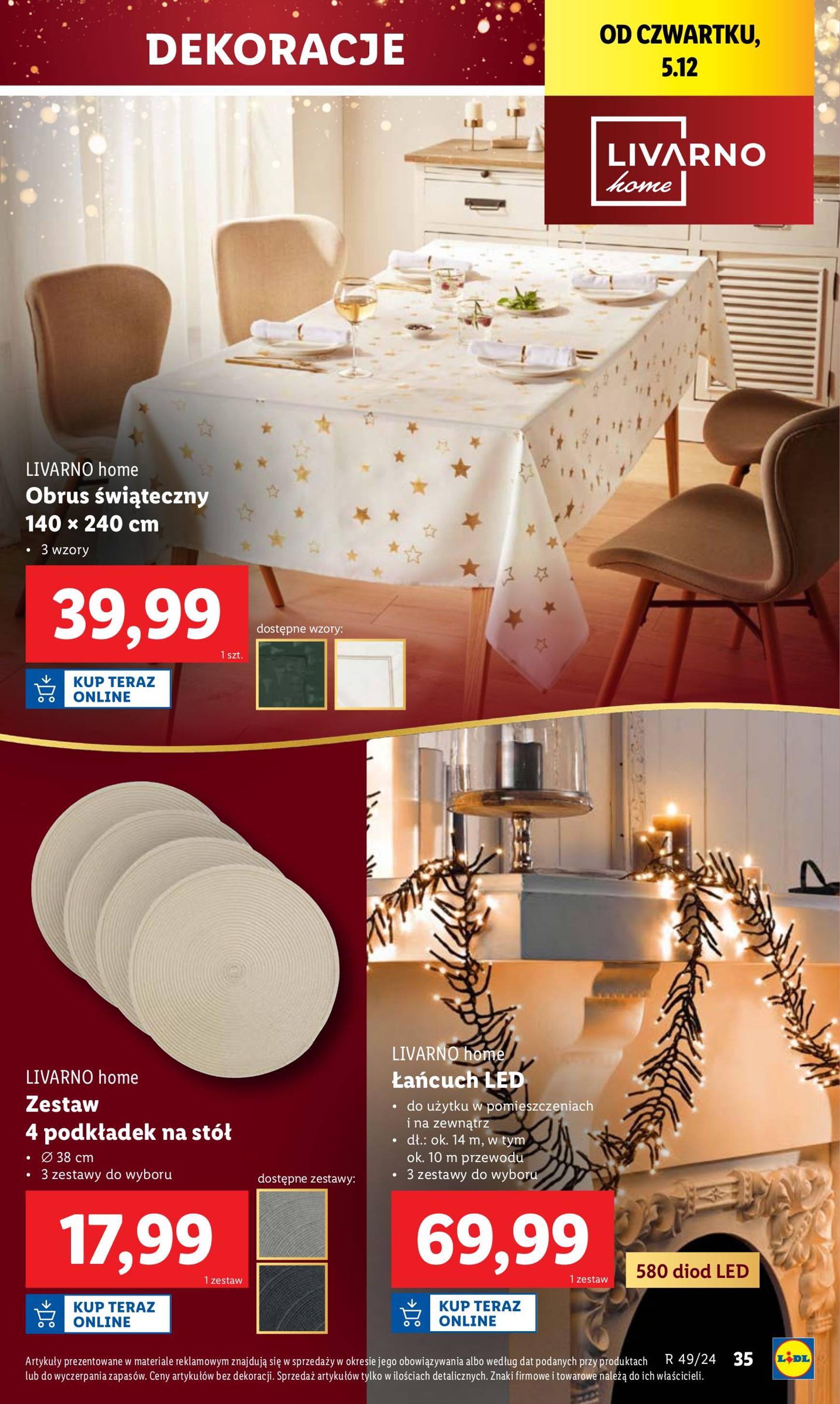 lidl - Lidl - Katalog Okazji Świąt gazetka ważna od 02.12. - 07.12. - page: 39