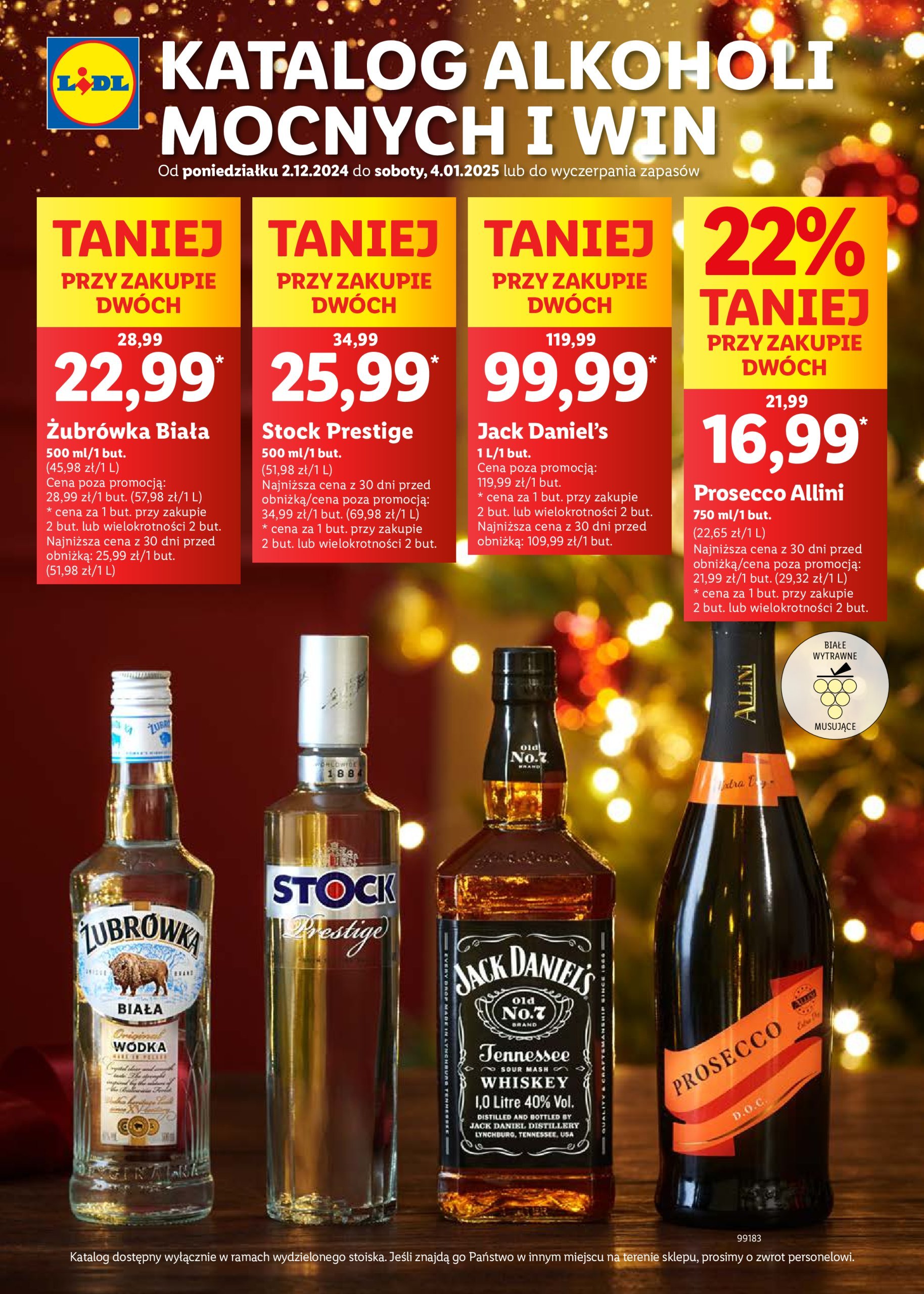 lidl - Lidl - Katalog alkoholi mocnych gazetka ważna od 02.12. - 04.01.