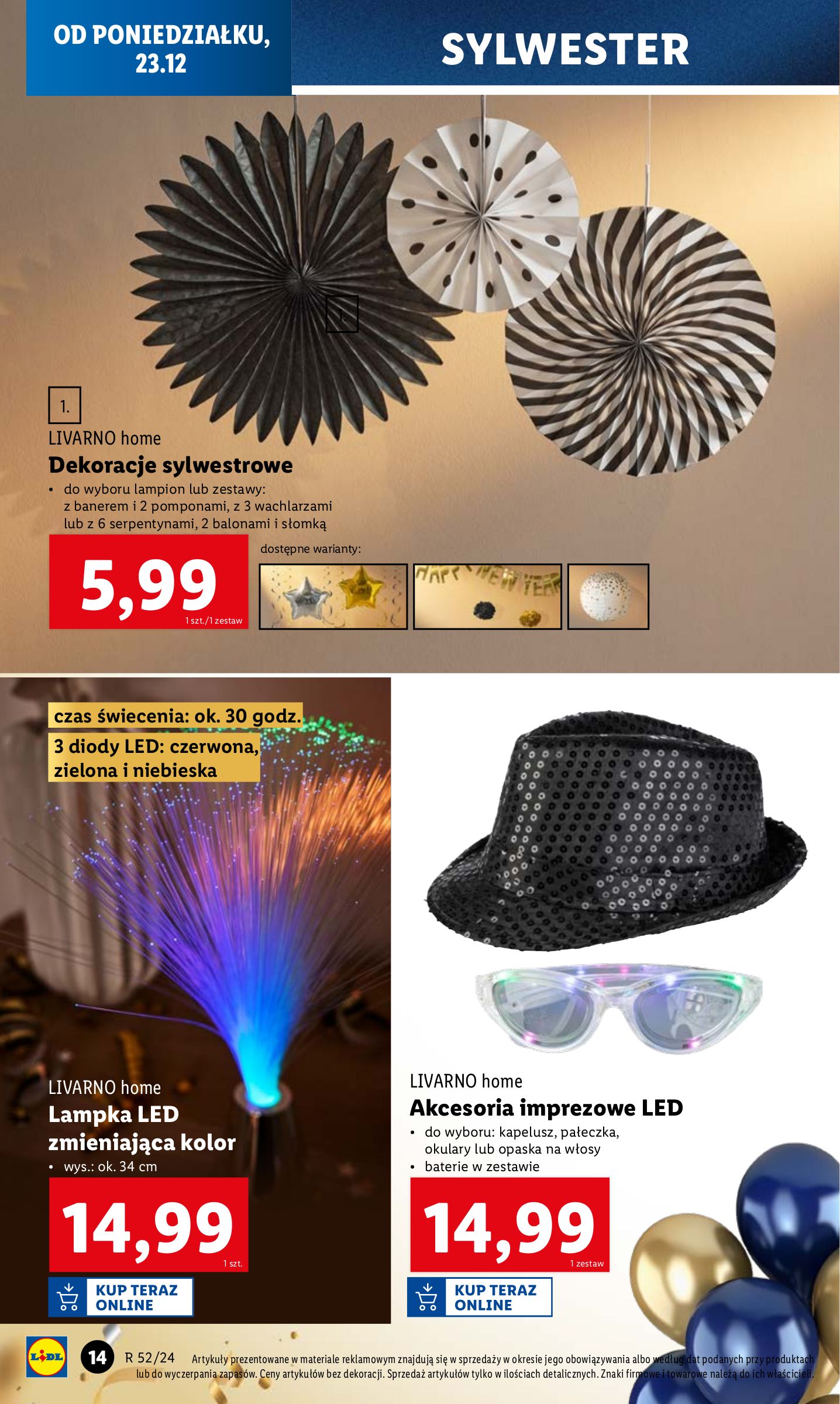 lidl - Lidl - Katalog Okazji gazetka ważna od 23.12. - 28.12. - page: 14