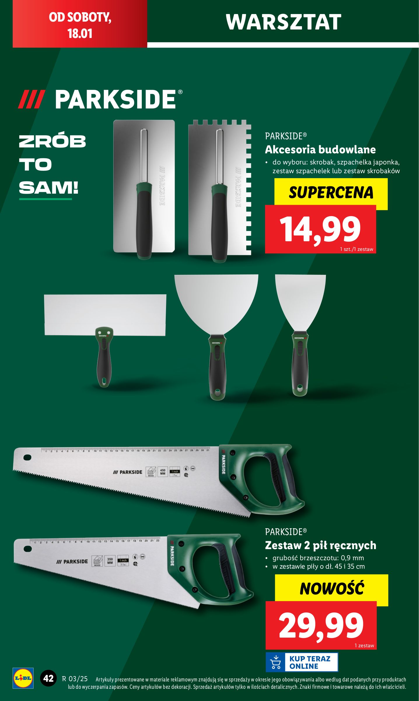 lidl - Lidl - Katalog Okazji gazetka ważna od 13.01. - 18.01. - page: 44