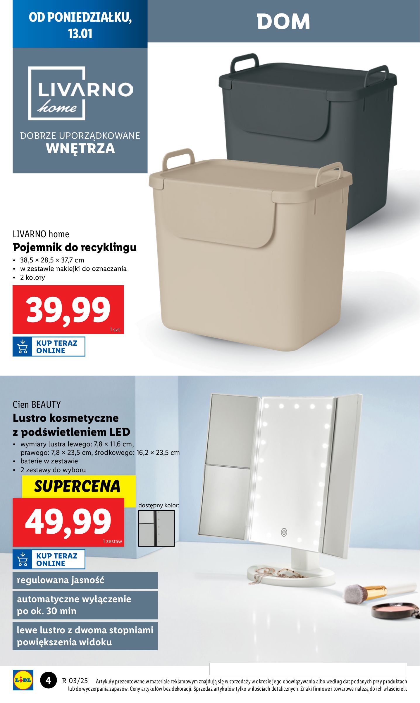 lidl - Lidl - Katalog Okazji gazetka ważna od 13.01. - 18.01. - page: 4