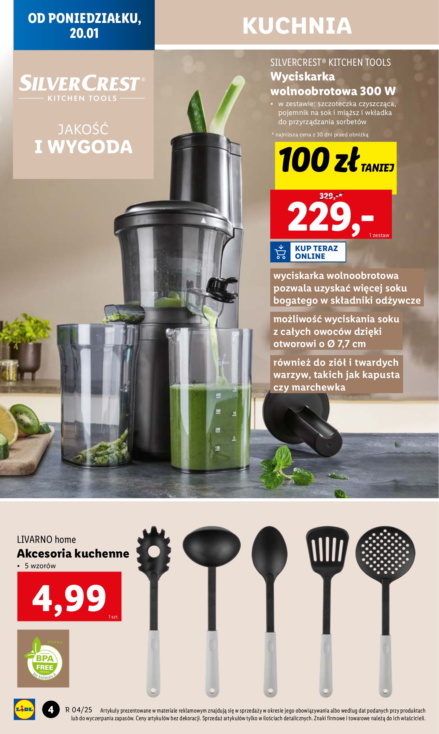 lidl - Lidl - Katalog okazji gazetka ważna od 20.01. - 26.01. - page: 4