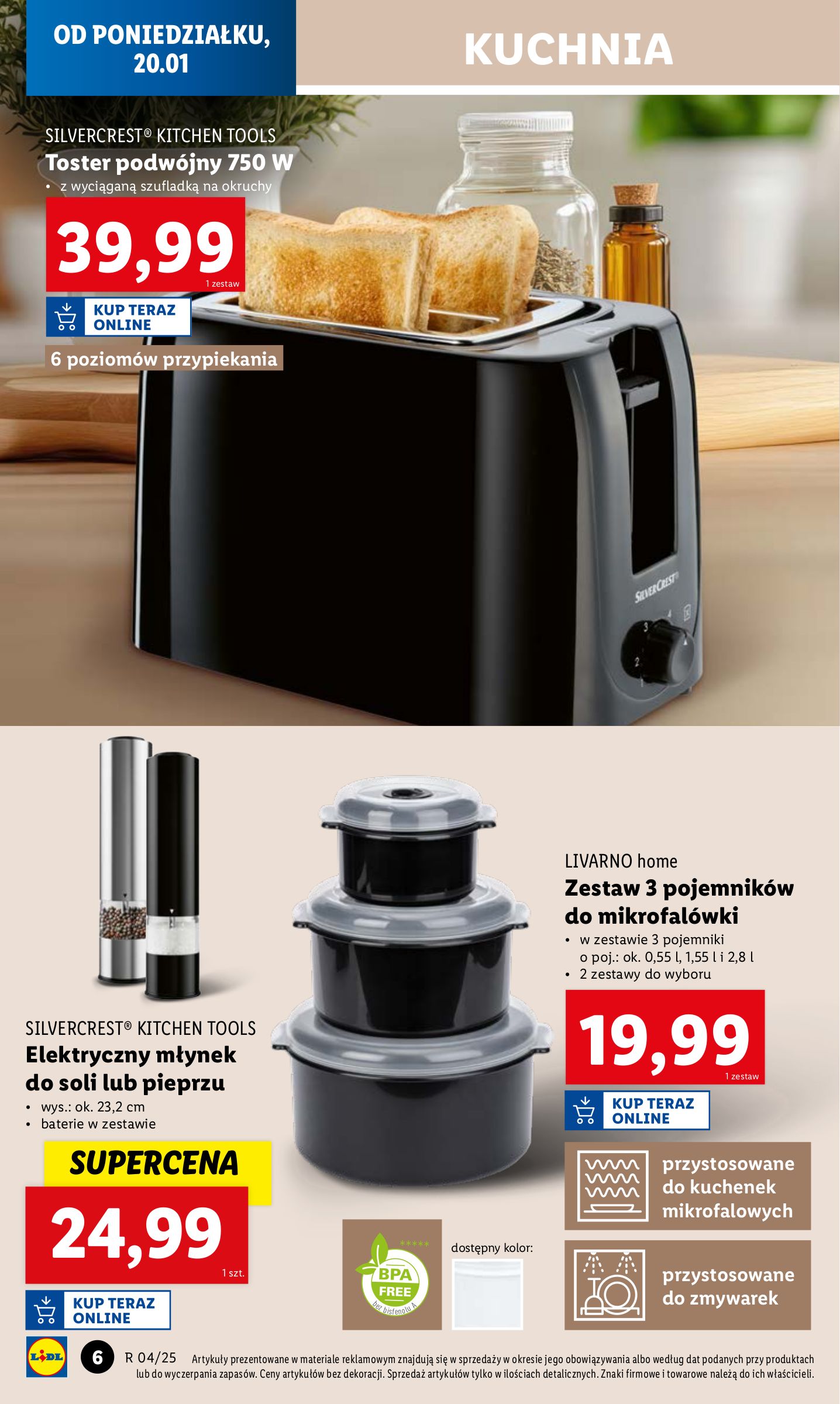 lidl - Lidl - Katalog okazji gazetka ważna od 20.01. - 26.01. - page: 6