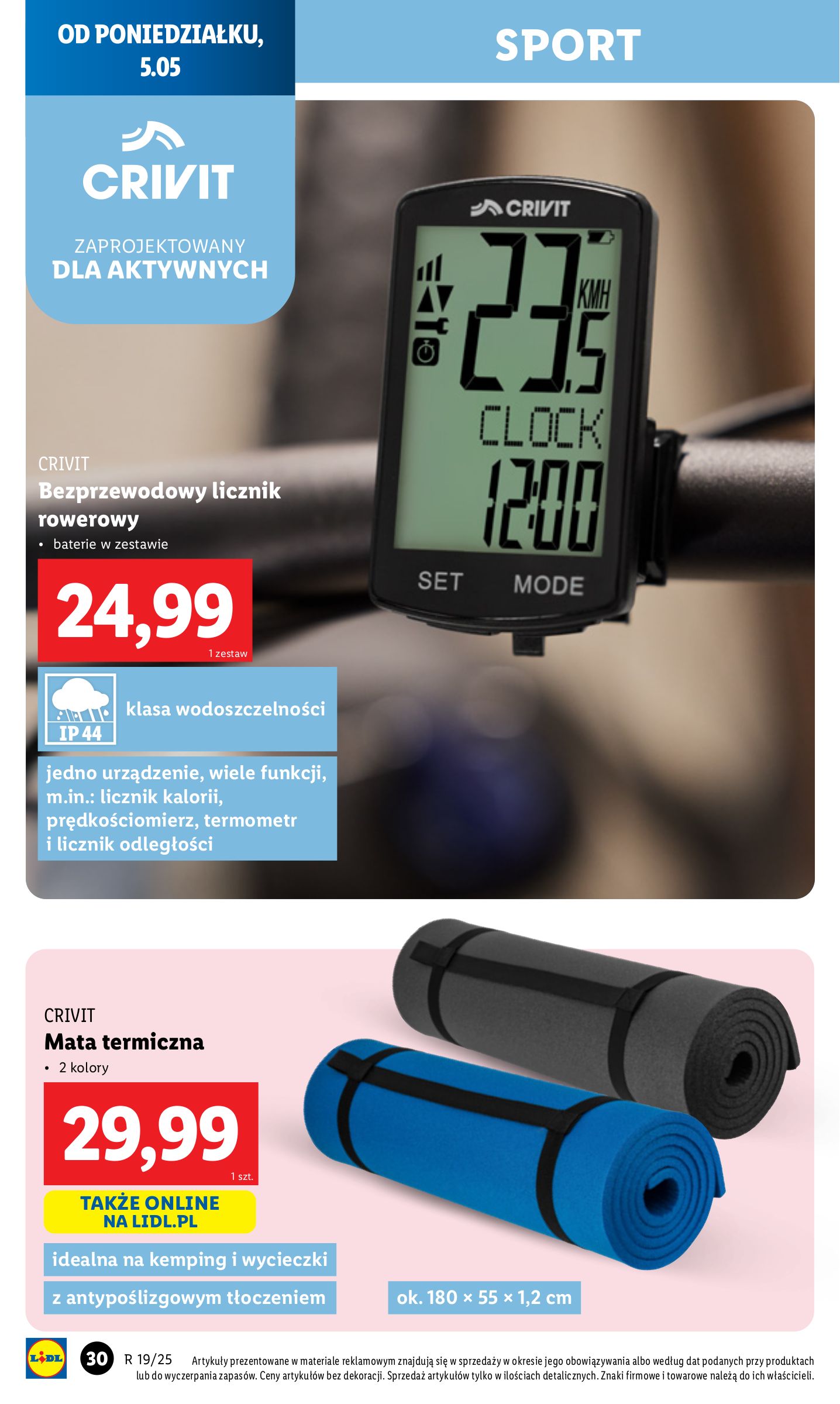 lidl - Lidl - Katalog Okazji gazetka ważna od 05.05. - 10.05. - page: 32 lidl - Lidl - Katalog Okazji gazetka ważna od 05.05. - 10.05. - page: 32
