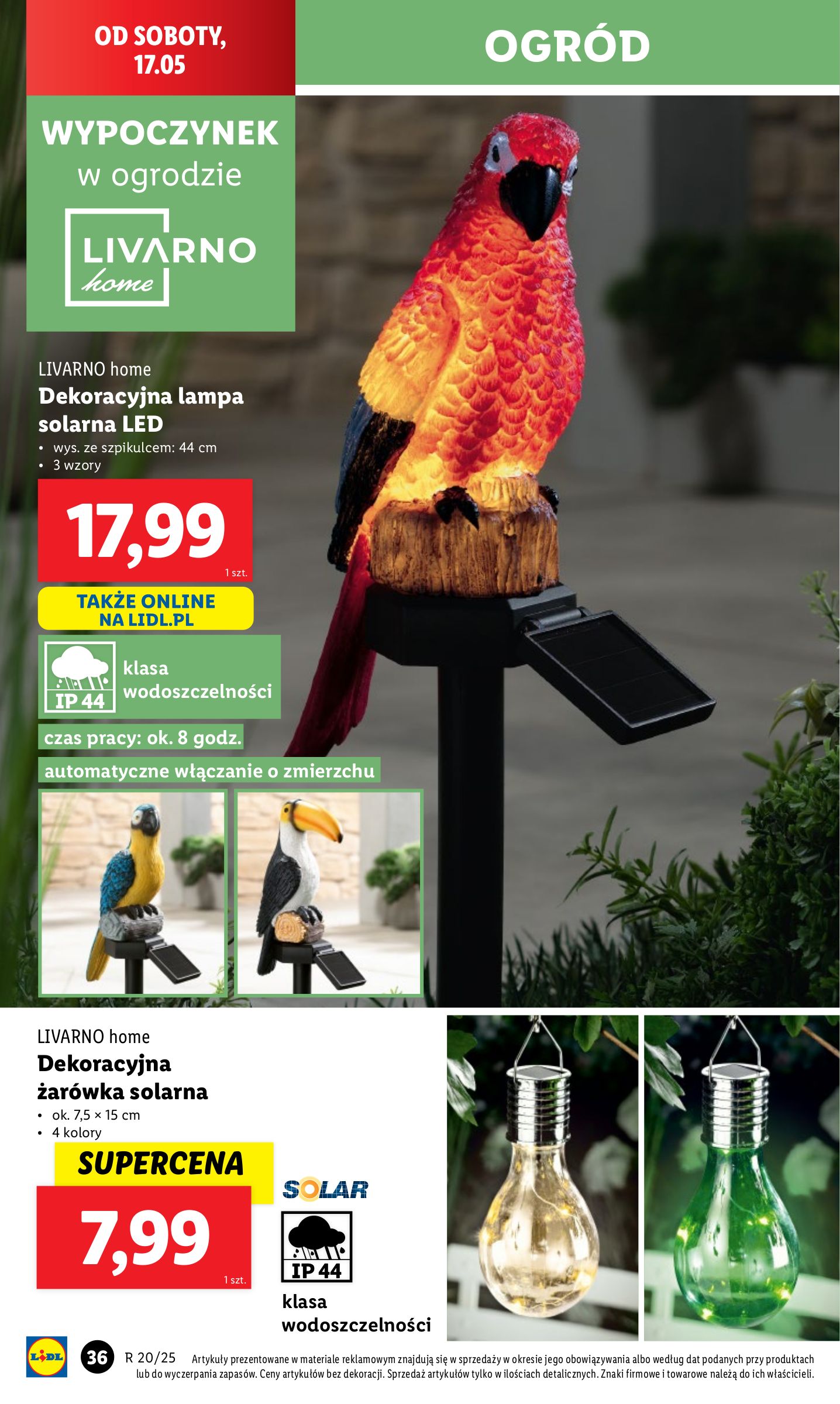 lidl - Lidl - Katalog Okazji gazetka ważna od 12.05. - 17.05. - page: 46 lidl - Lidl - Katalog Okazji gazetka ważna od 12.05. - 17.05. - page: 46