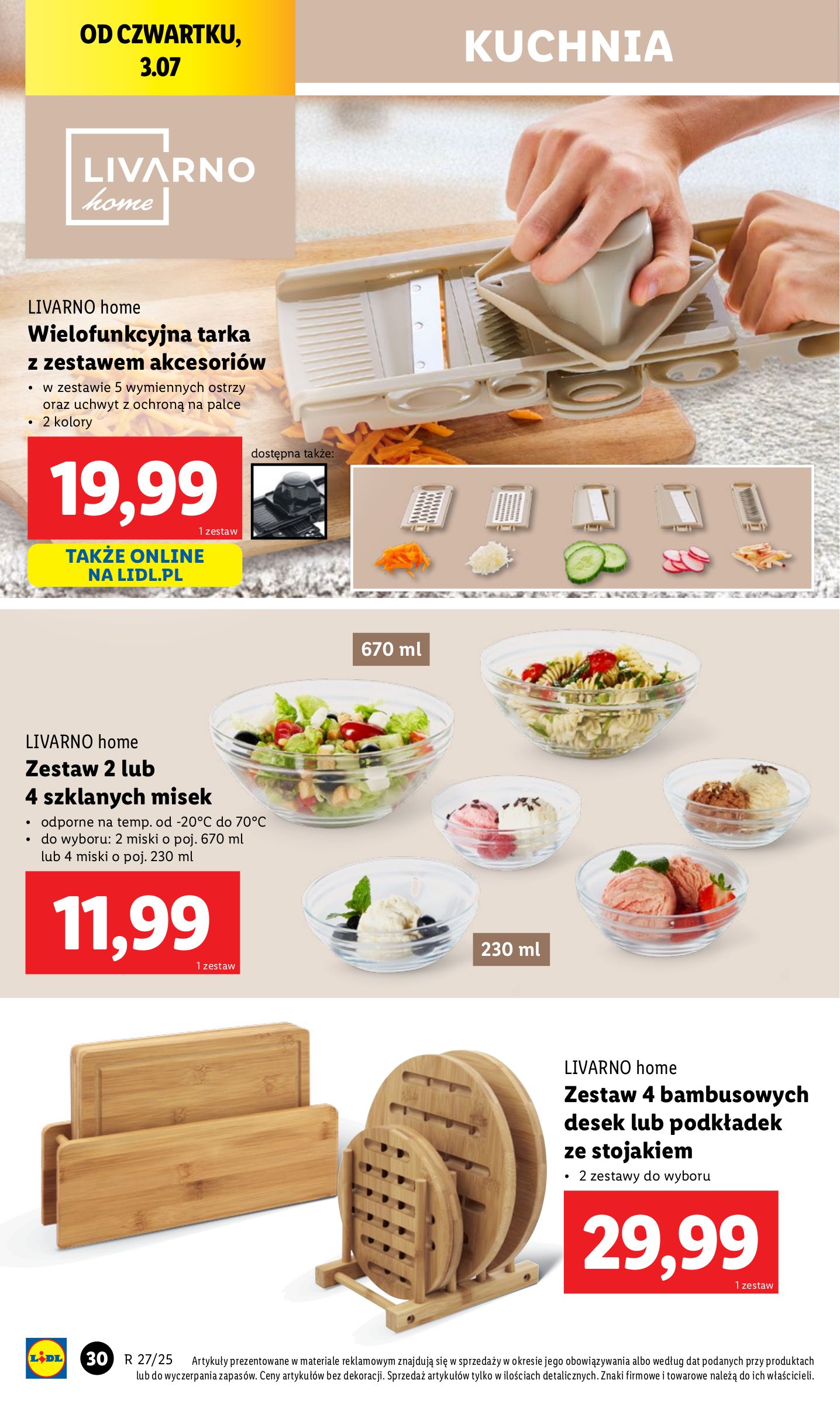 lidl - Gazetka Lidl - Katalog Okazji ważna od 30.06. - 05.07. - page: 30 lidl - Gazetka Lidl - Katalog Okazji ważna od 30.06. - 05.07. - page: 30