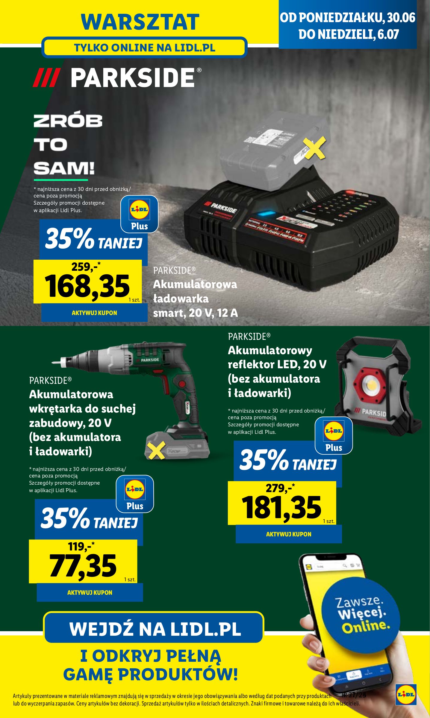 lidl - Gazetka Lidl - Katalog Okazji ważna od 30.06. - 05.07. - page: 35 lidl - Gazetka Lidl - Katalog Okazji ważna od 30.06. - 05.07. - page: 35