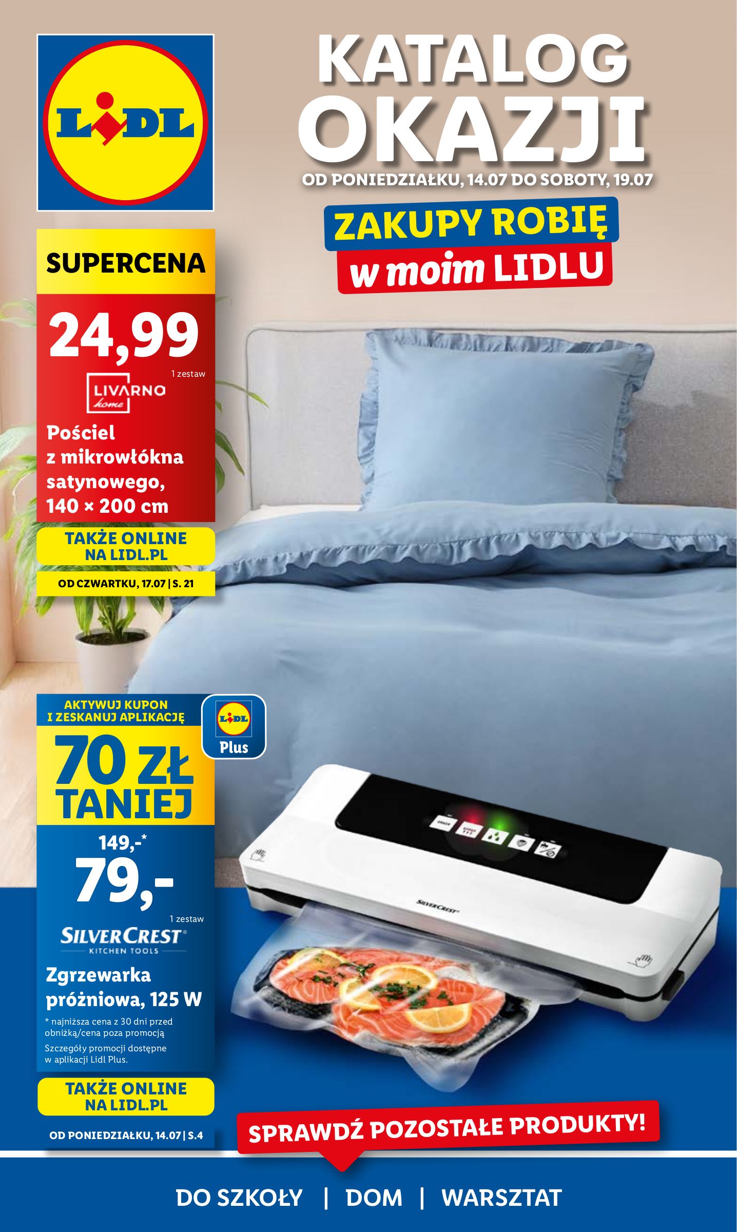 lidl - Gazetka Lidl - Katalog Okazji ważna od 14.07. - 19.07.
