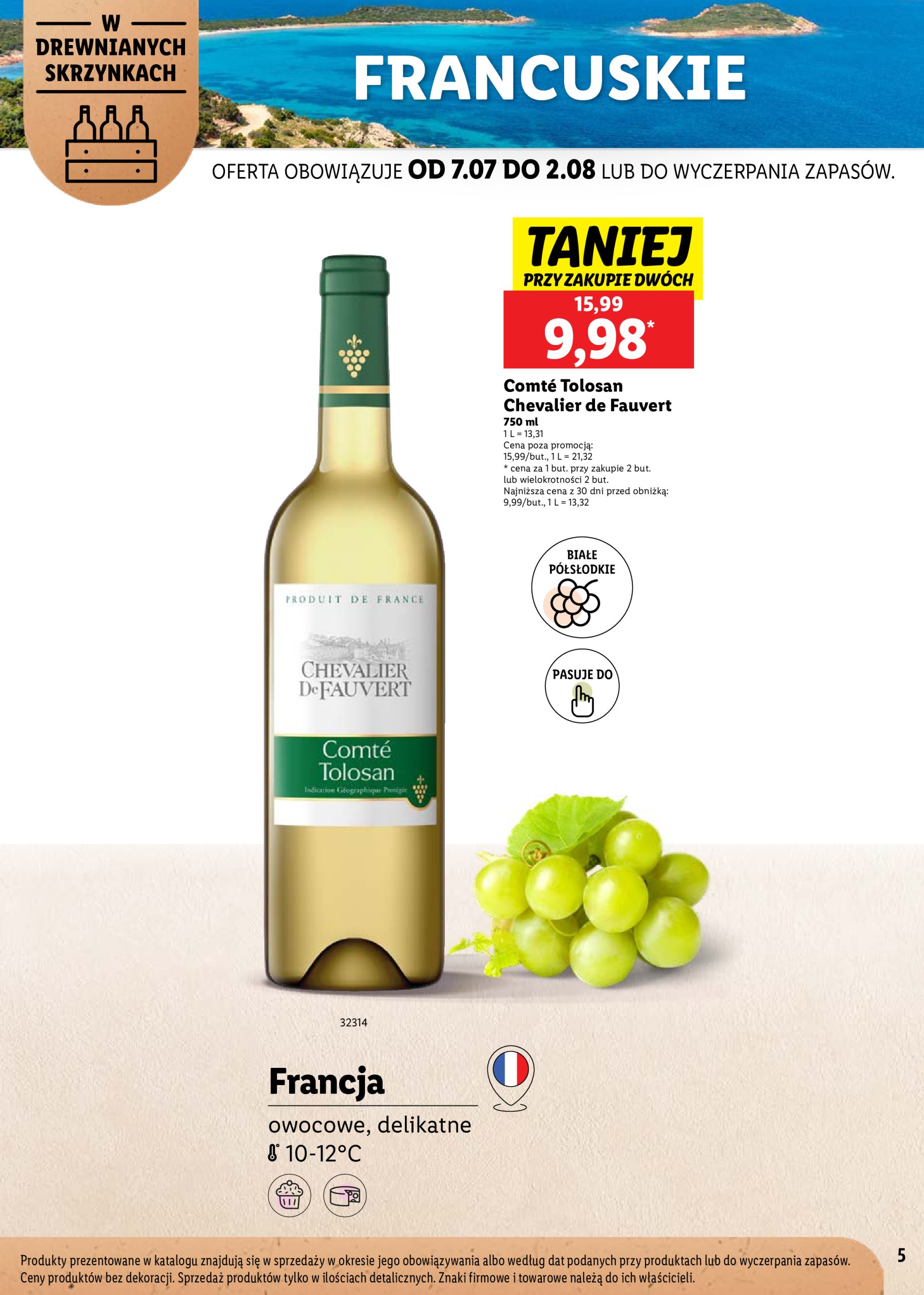 lidl - Gazetka Lidl - Karta win ważna od 07.07. - 02.08. - page: 5