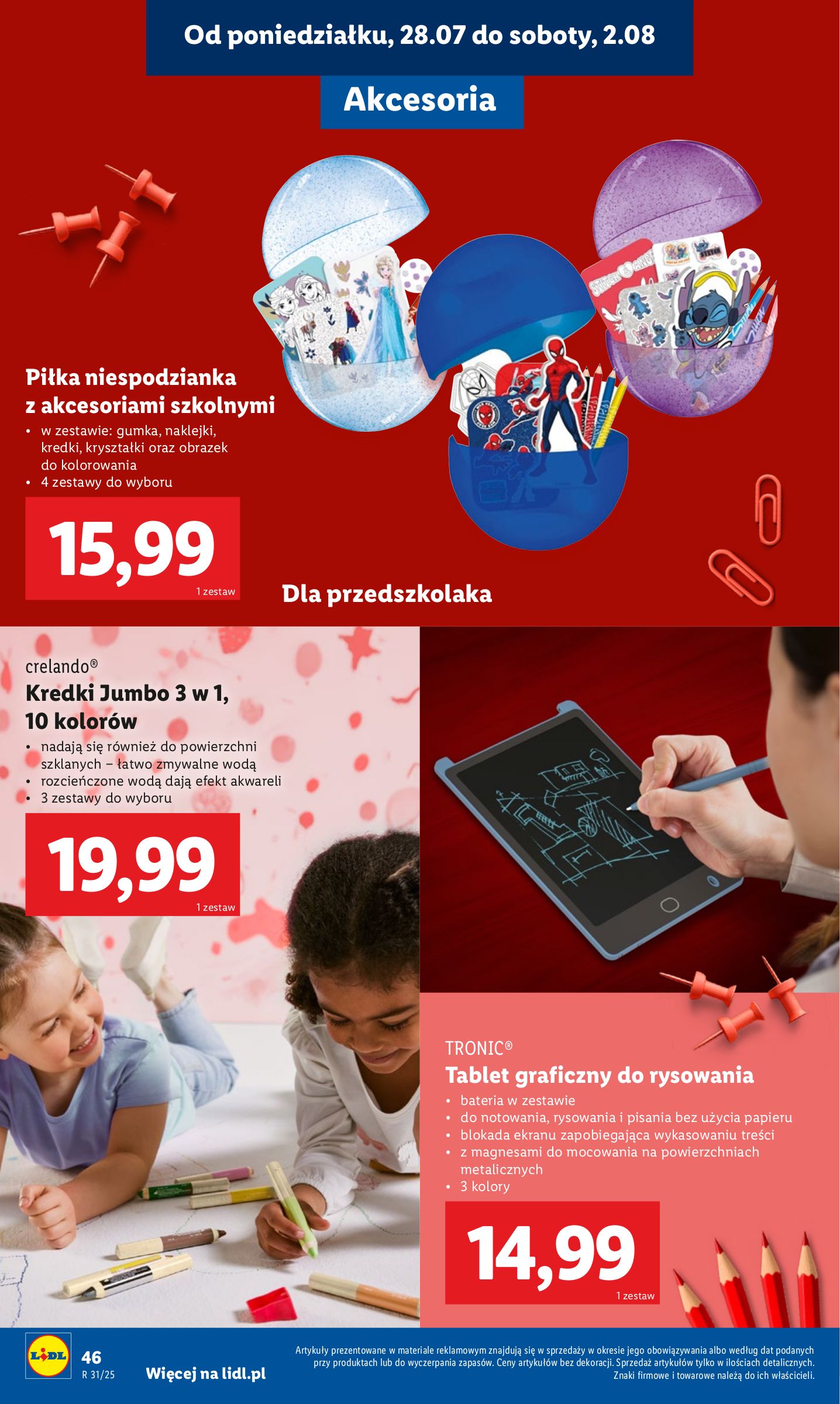 lidl - Gazetka Lidl - Szkoła ważna od 21.07. - 30.08. - page: 48 lidl - Gazetka Lidl - Szkoła ważna od 21.07. - 30.08. - page: 48