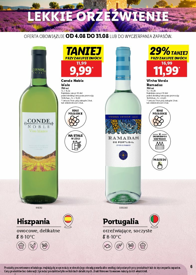 lidl - Gazetka Lidl - Karta win - ważna od 04.08. do 31.08. - page: 6