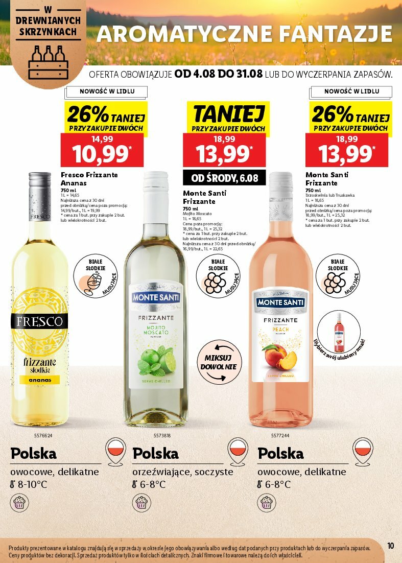 lidl - Gazetka Lidl - Karta win - ważna od 04.08. do 31.08. - page: 10