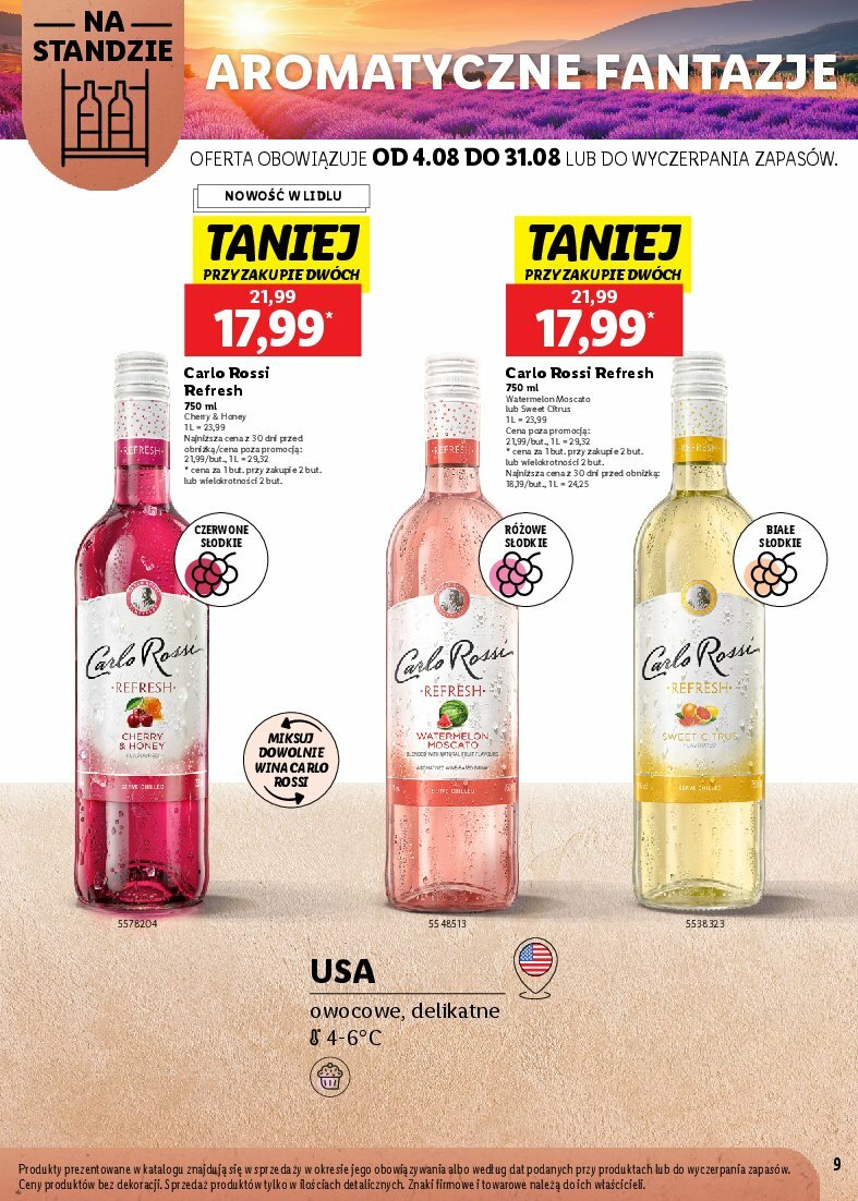 lidl - Gazetka Lidl - Karta win - ważna od 04.08. do 31.08. - page: 9