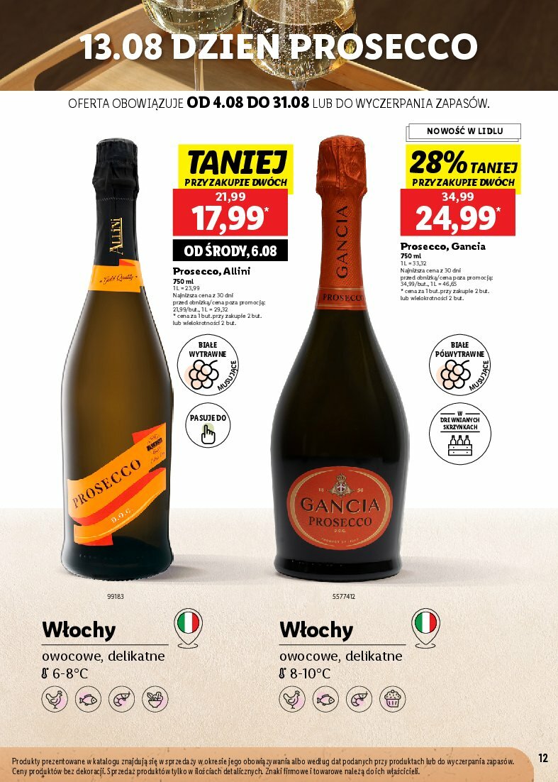 lidl - Gazetka Lidl - Karta win - ważna od 04.08. do 31.08. - page: 12