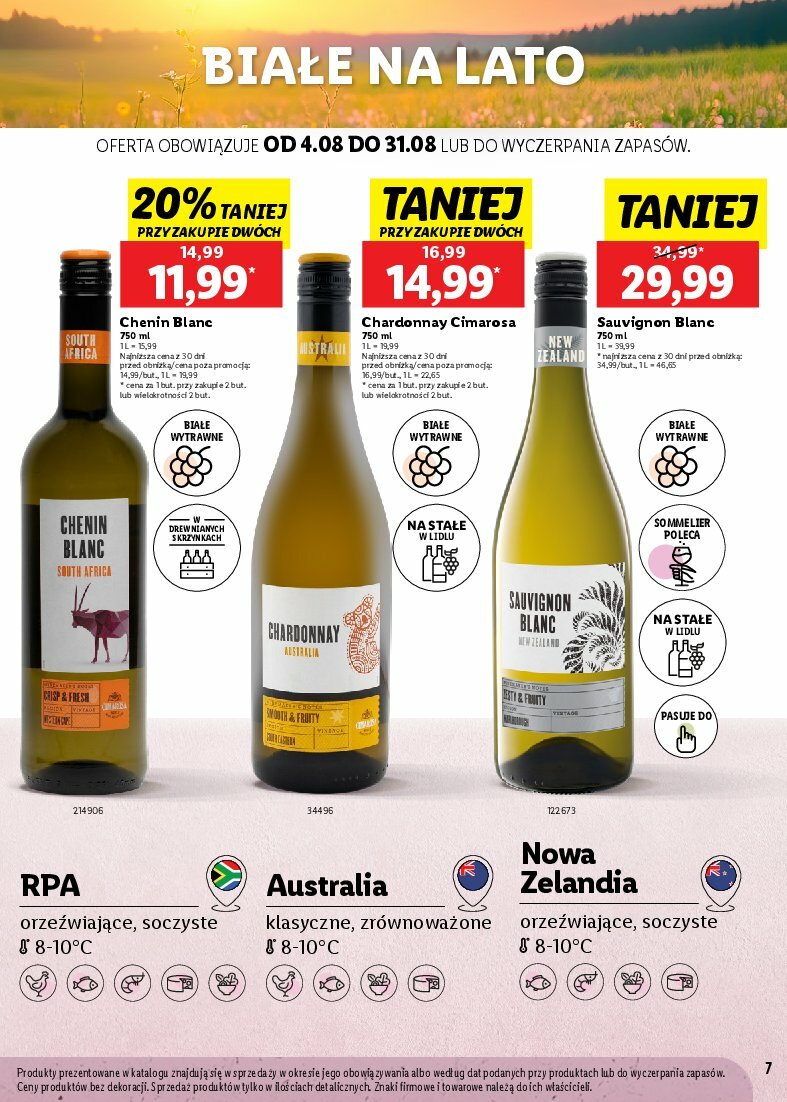 lidl - Gazetka Lidl - Karta win - ważna od 04.08. do 31.08. - page: 7