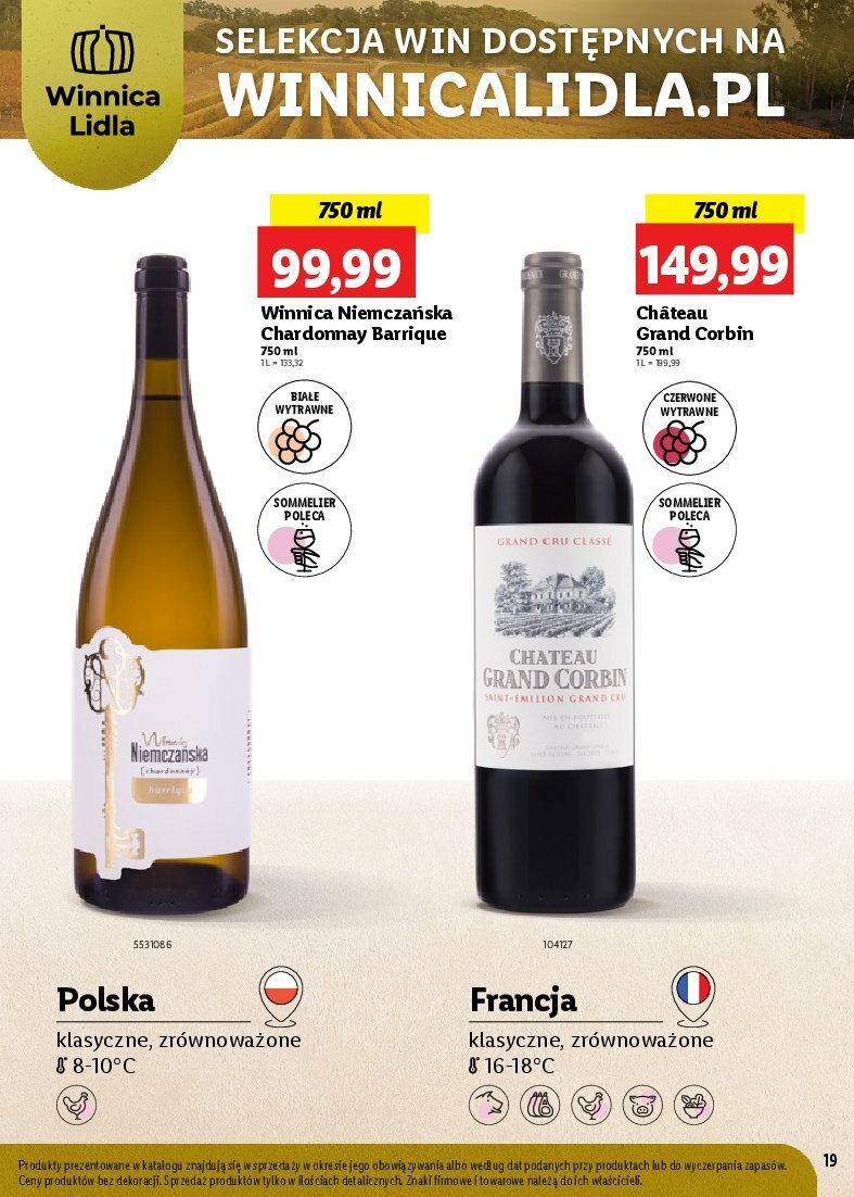 lidl - Gazetka Lidl - Karta win - ważna od 04.08. do 31.08. - page: 19