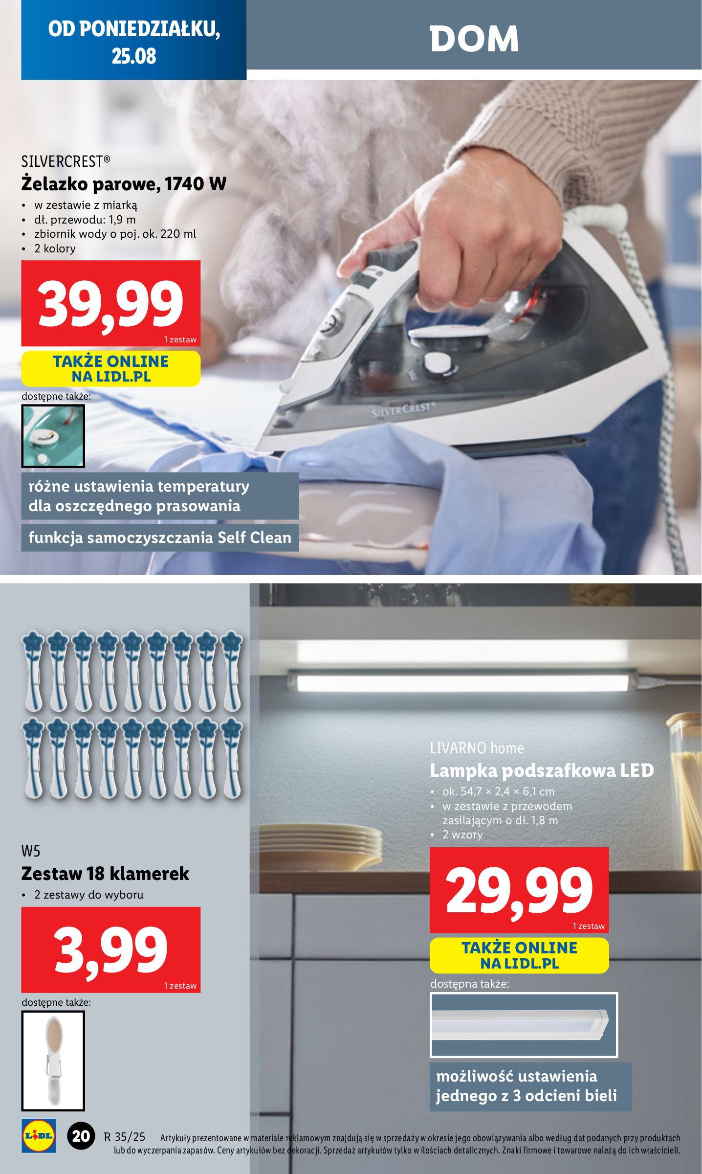 lidl - Gazetka Lidl - Katalog Okazji - ważna od 25.08. do 31.08. - page: 20 lidl - Gazetka Lidl - Katalog Okazji - ważna od 25.08. do 31.08. - page: 20