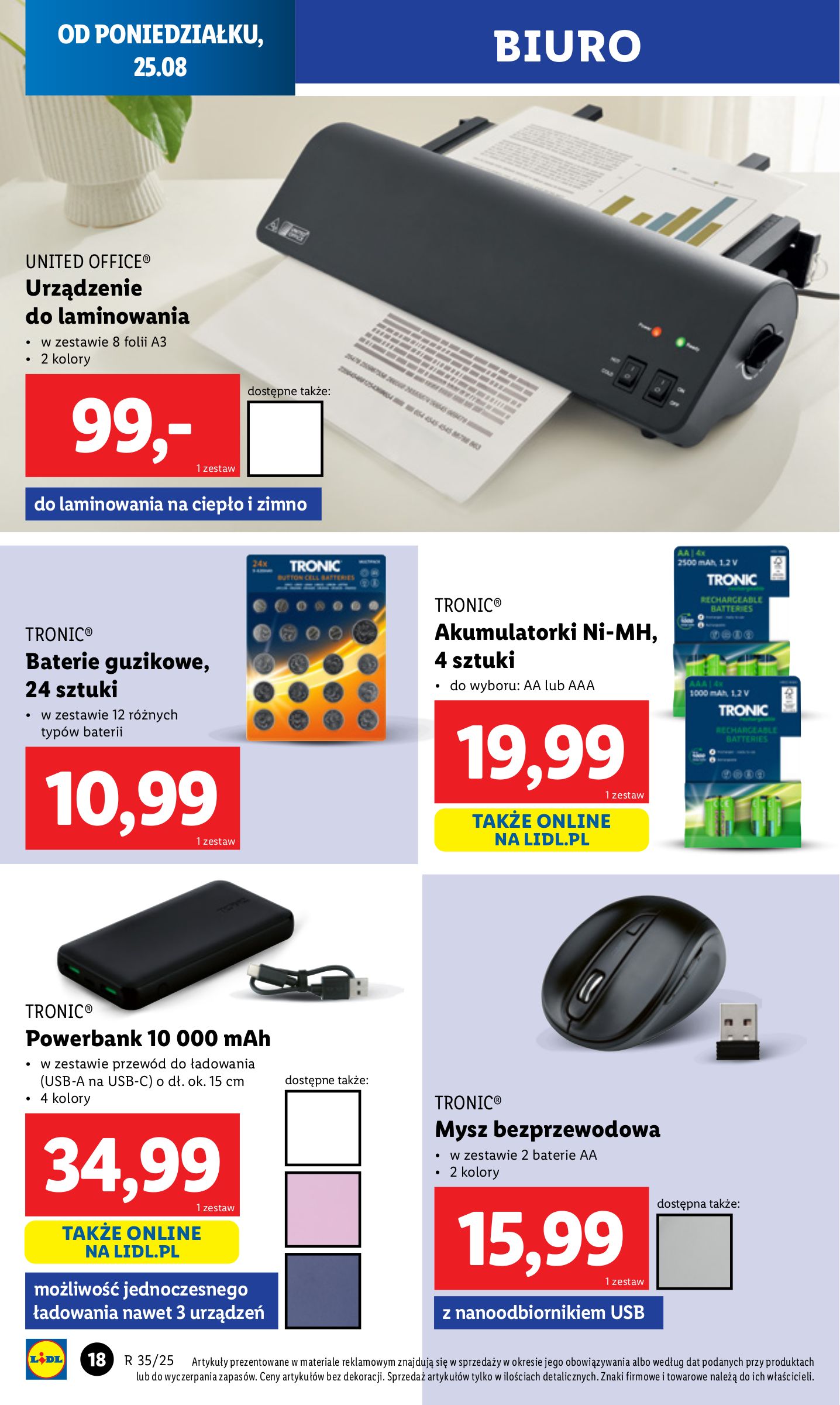 lidl - Gazetka Lidl - Katalog Okazji - ważna od 25.08. do 31.08. - page: 18 lidl - Gazetka Lidl - Katalog Okazji - ważna od 25.08. do 31.08. - page: 18