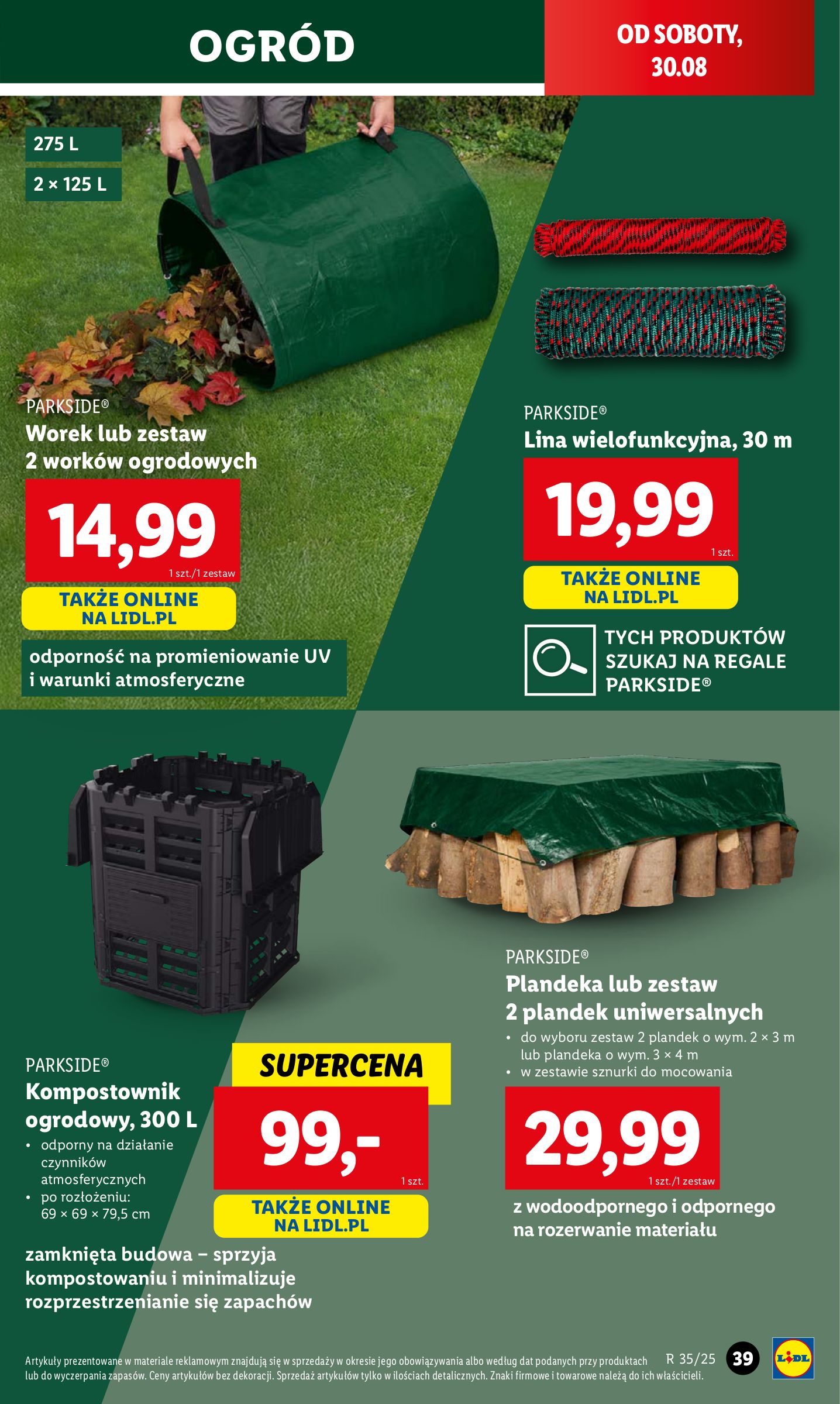 lidl - Gazetka Lidl - Katalog Okazji - ważna od 25.08. do 31.08. - page: 39 lidl - Gazetka Lidl - Katalog Okazji - ważna od 25.08. do 31.08. - page: 39