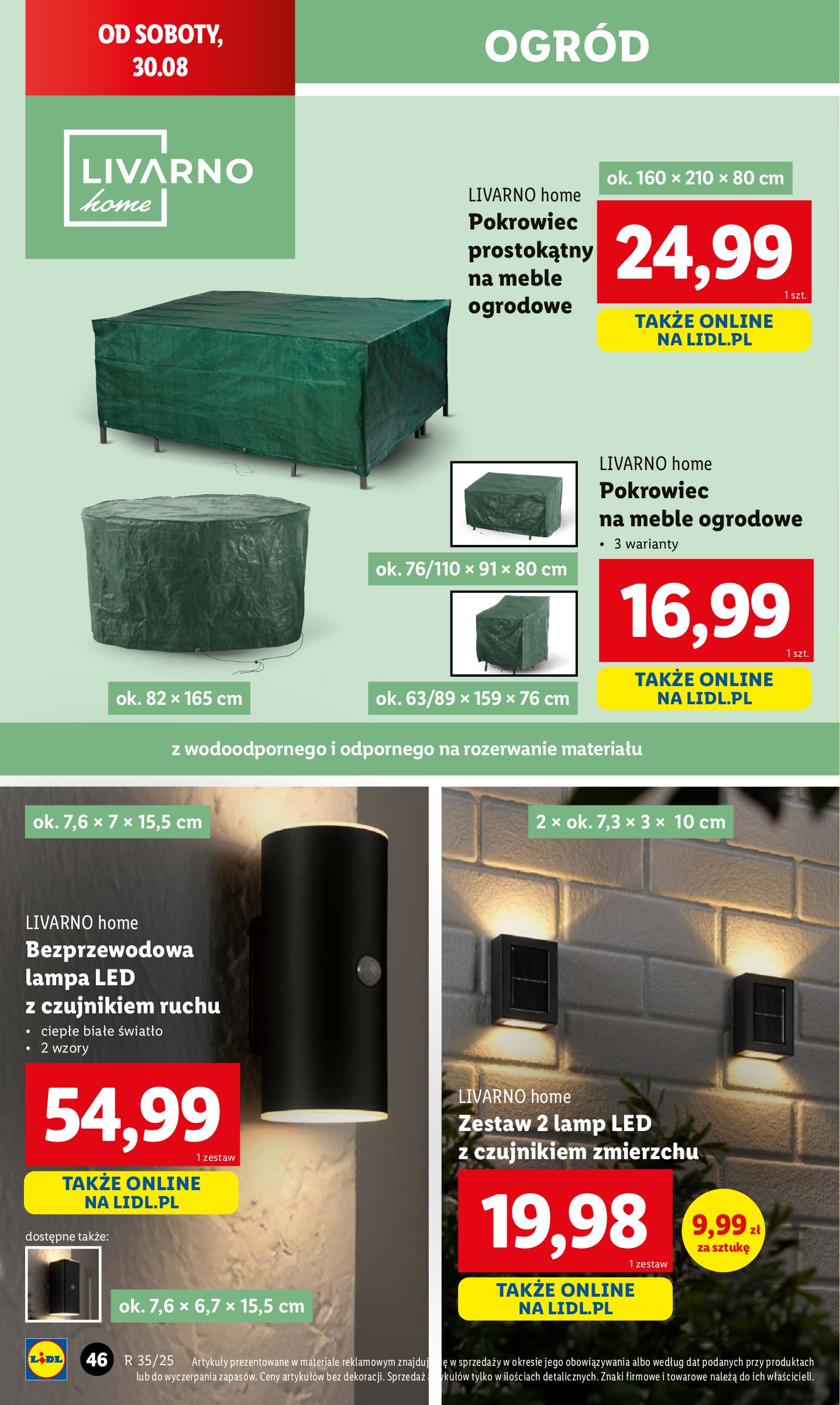 lidl - Gazetka Lidl - Katalog Okazji - ważna od 25.08. do 31.08. - page: 46 lidl - Gazetka Lidl - Katalog Okazji - ważna od 25.08. do 31.08. - page: 46