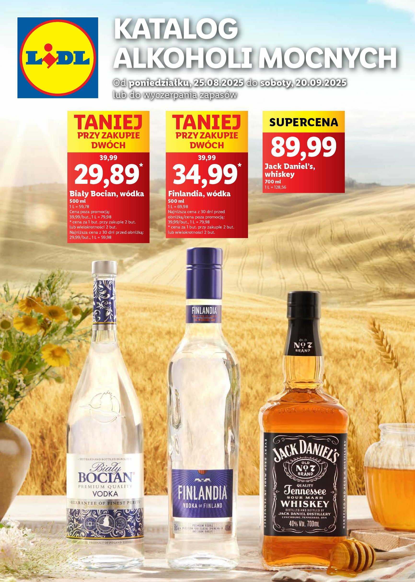 lidl - Gazetka Lidl - Katalog alkoholi mocnych - ważna od 25.08. do 20.09.