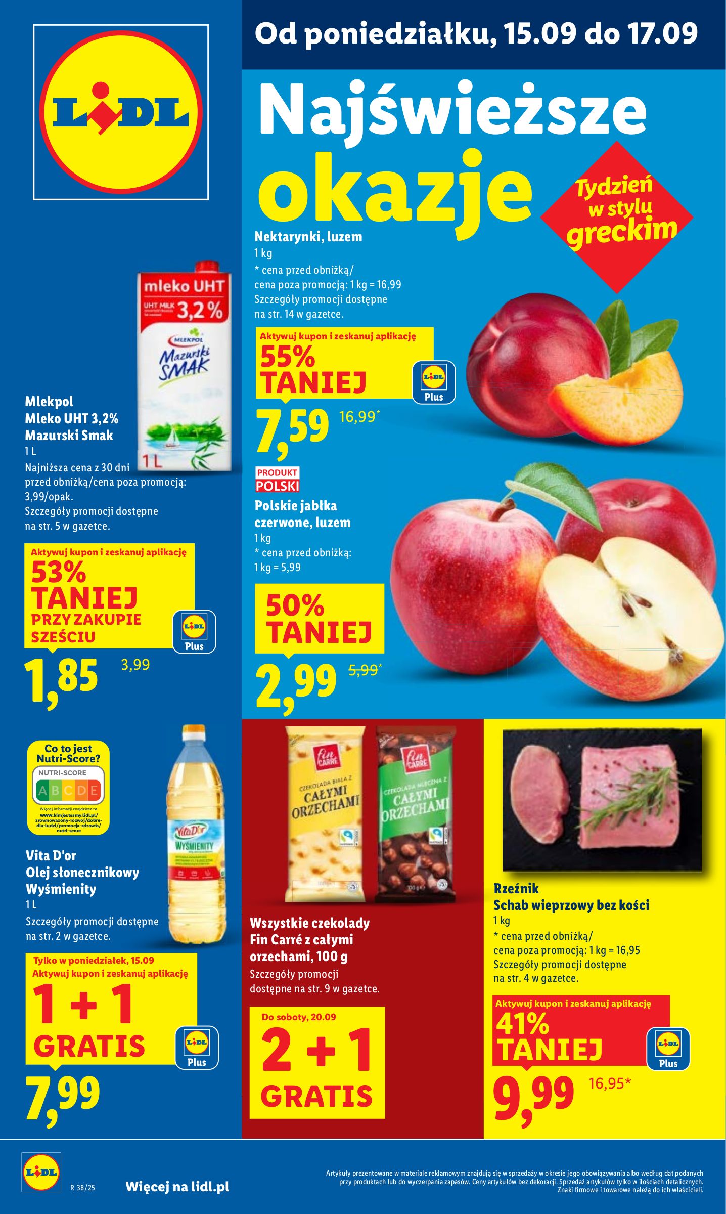 lidl - Gazetka Lidl - ważna od 15.09. do 17.09.